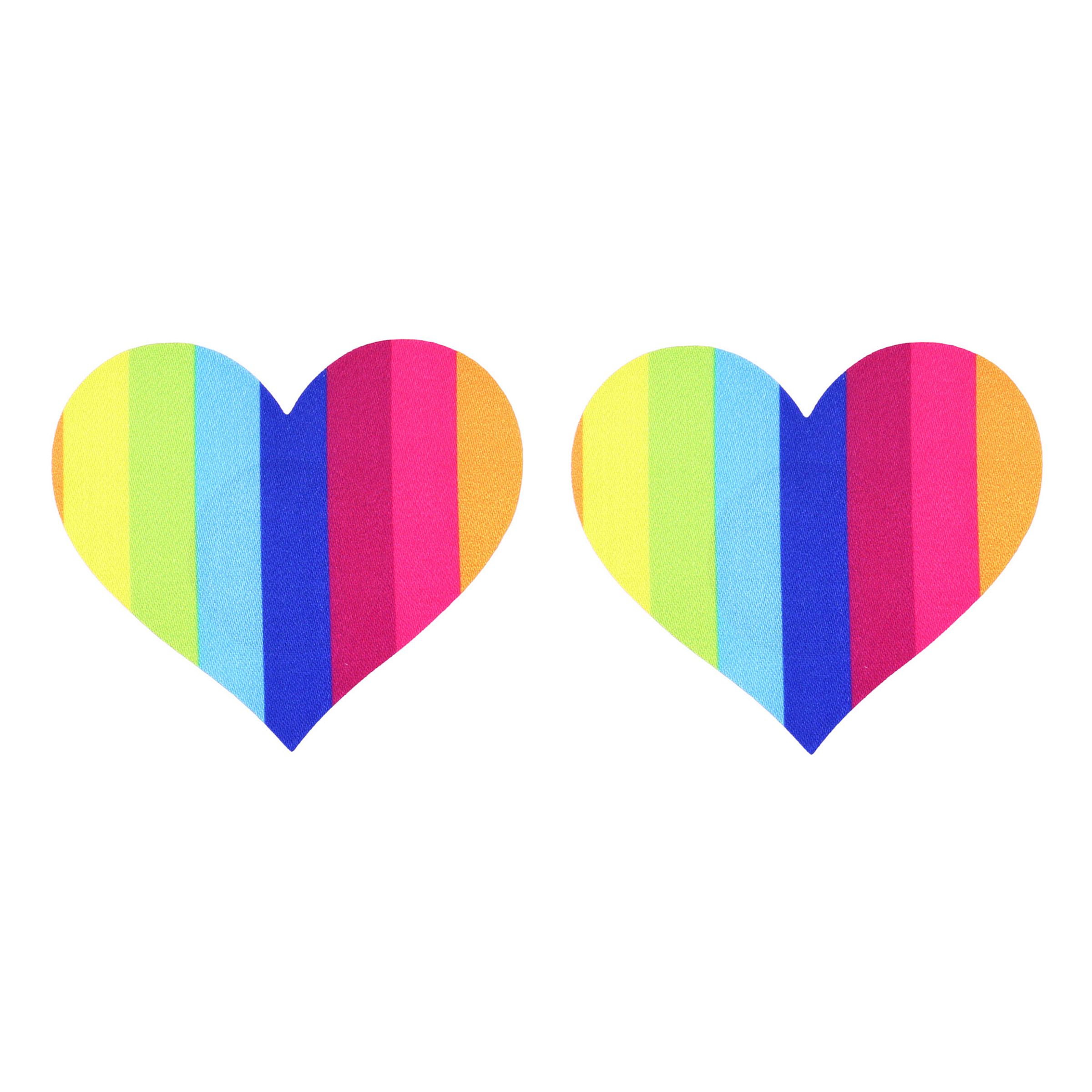 Nipple Covers Hjärtan Pride - One size | Hem - Maskerad - Tillbehör - Maskeradaccessoarer | Pryloteket