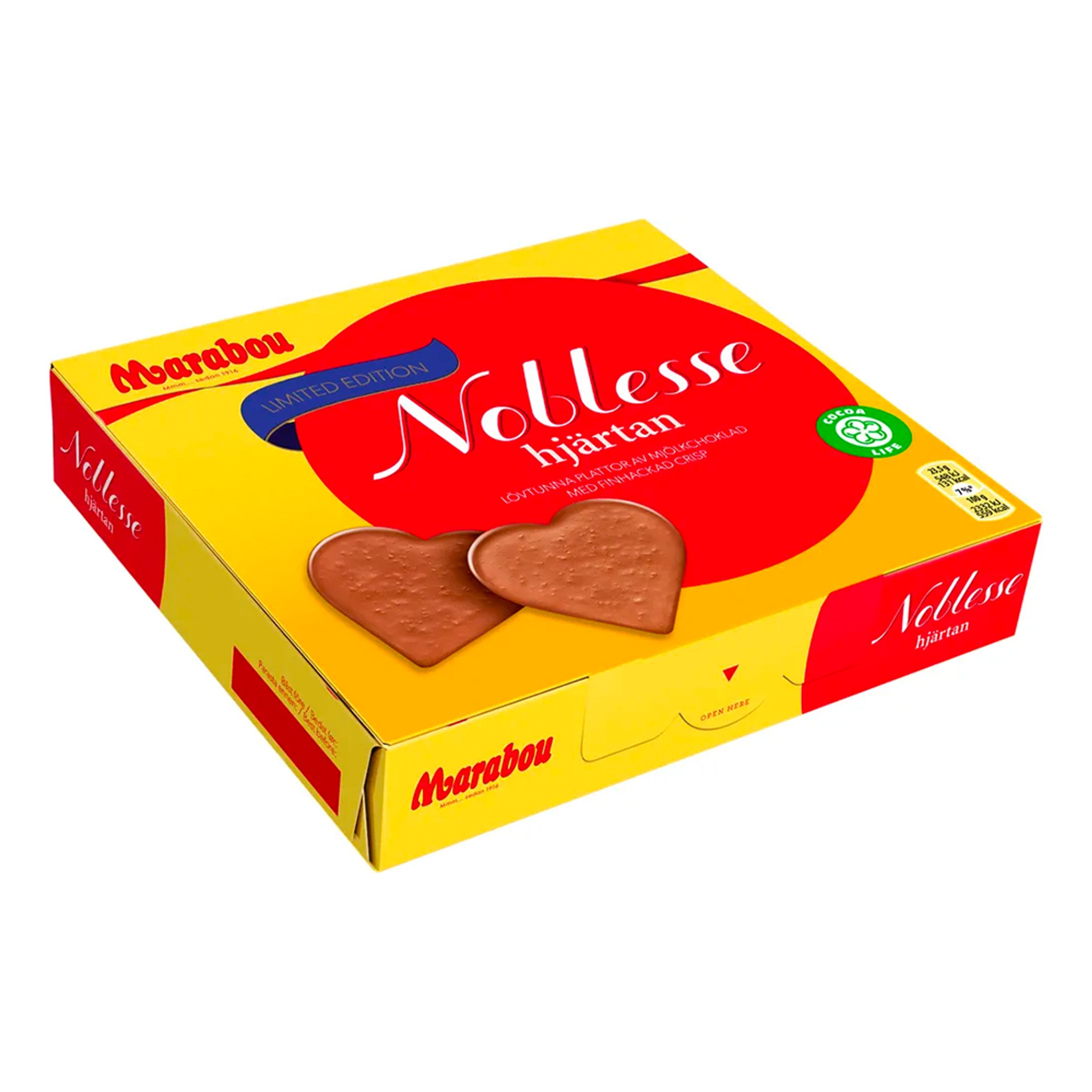 Läs mer om Noblesse Hjärtan Chokladask - 130 gram