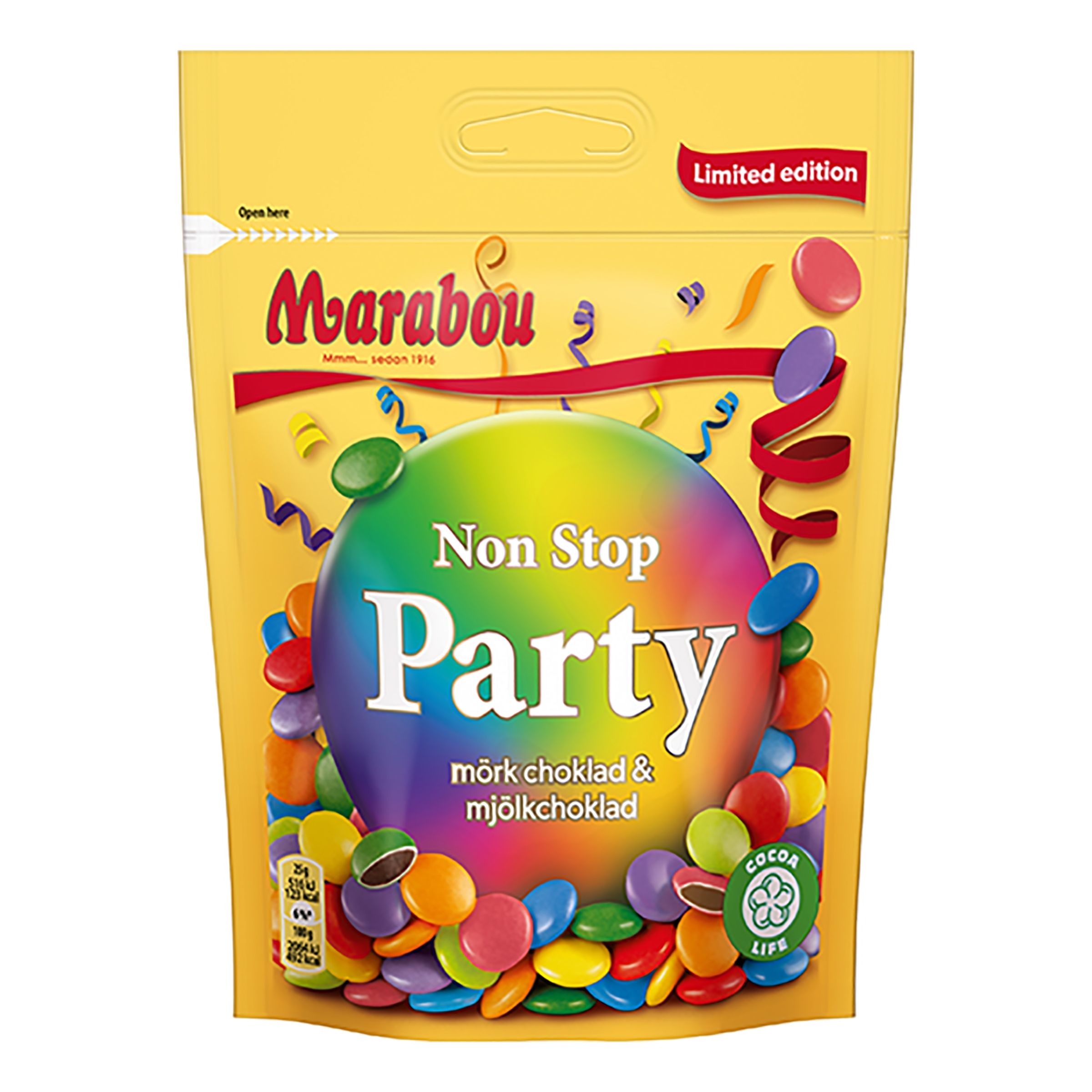 Läs mer om Marabou Non Stop Party Limited Edition - 225 gram