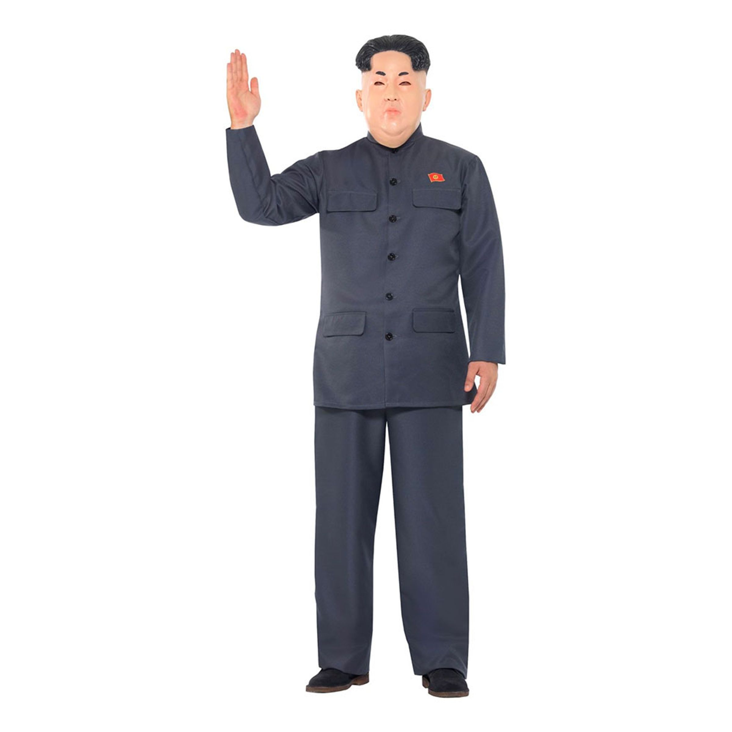 Läs mer om Nordkoreansk Diktator Maskeraddräkt - X-Large