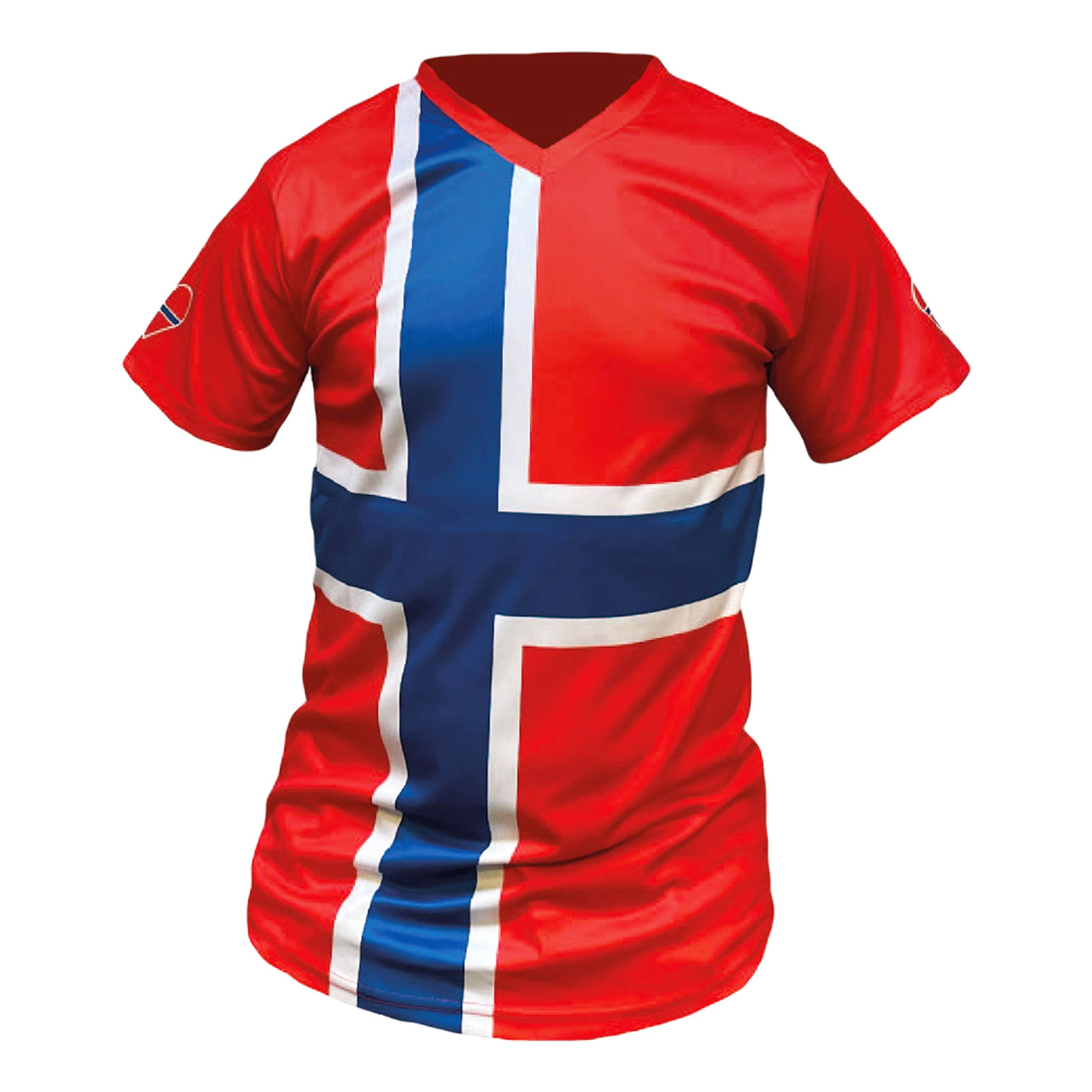 Läs mer om Flaggtröja Norska Flaggan - X-Large