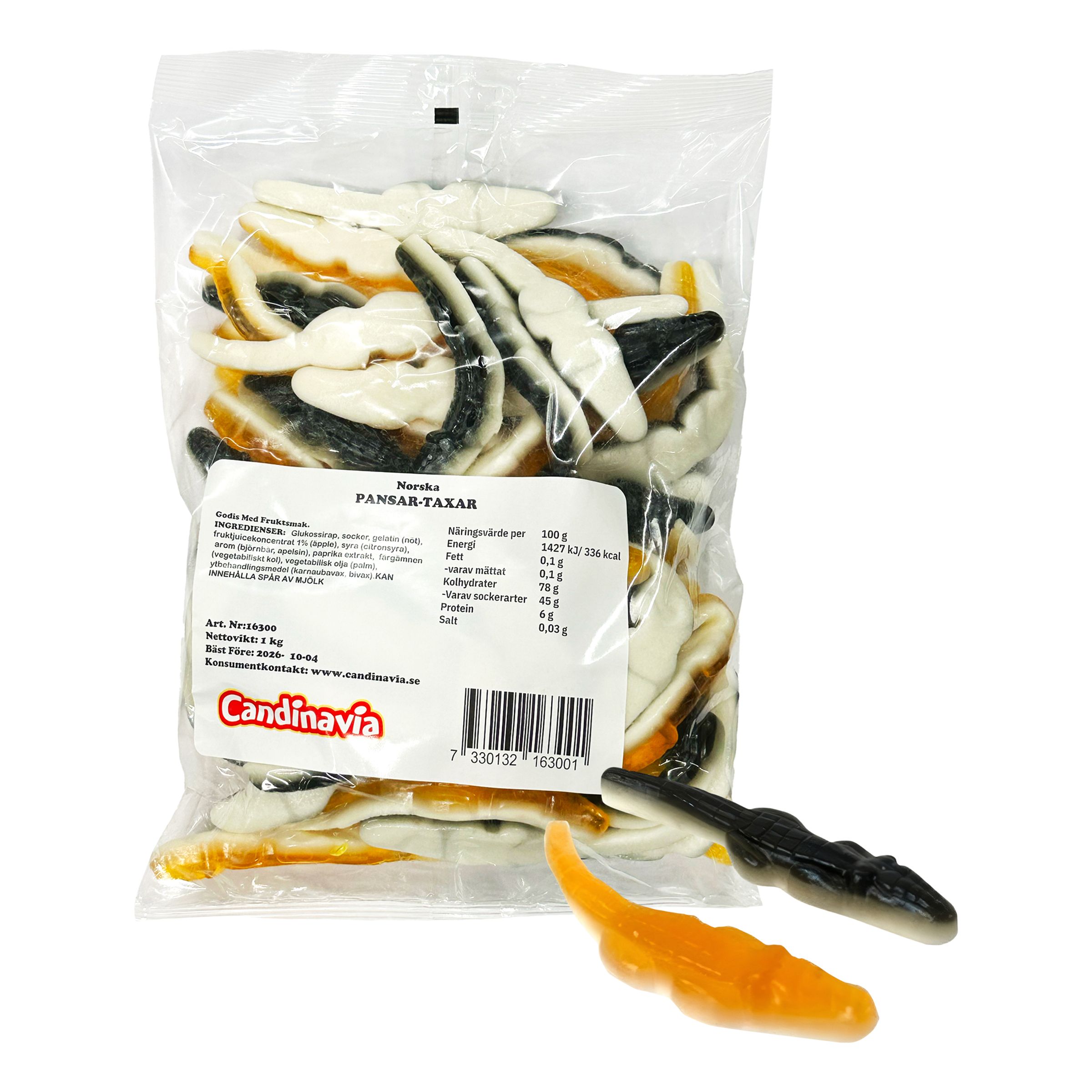 Norska Pansar-Taxar Storpack - 1 kg | Hem - Godis & LÀsk - Godis - Gelégodis | Pryloteket