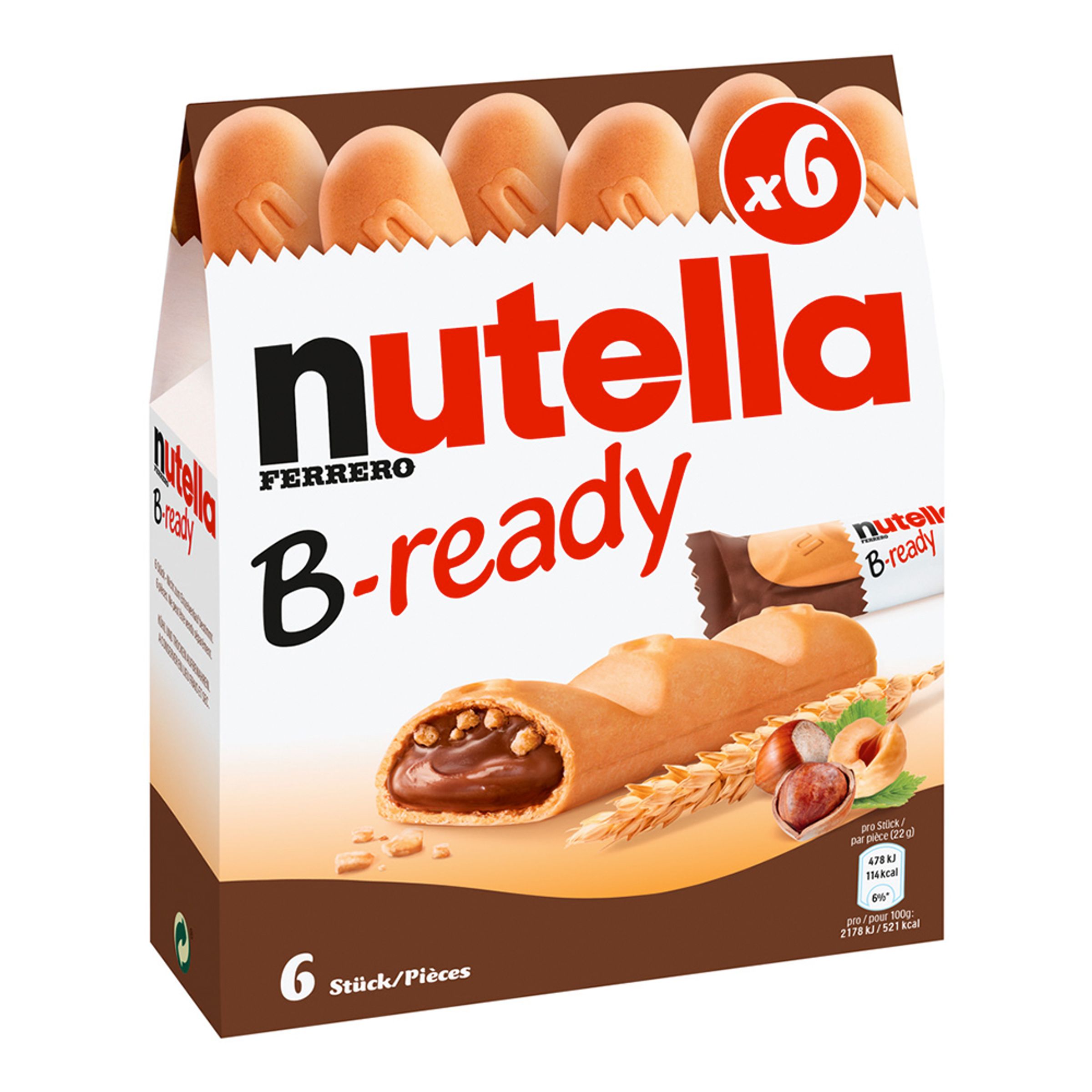 Läs mer om Nutella B-Ready - 6-pack