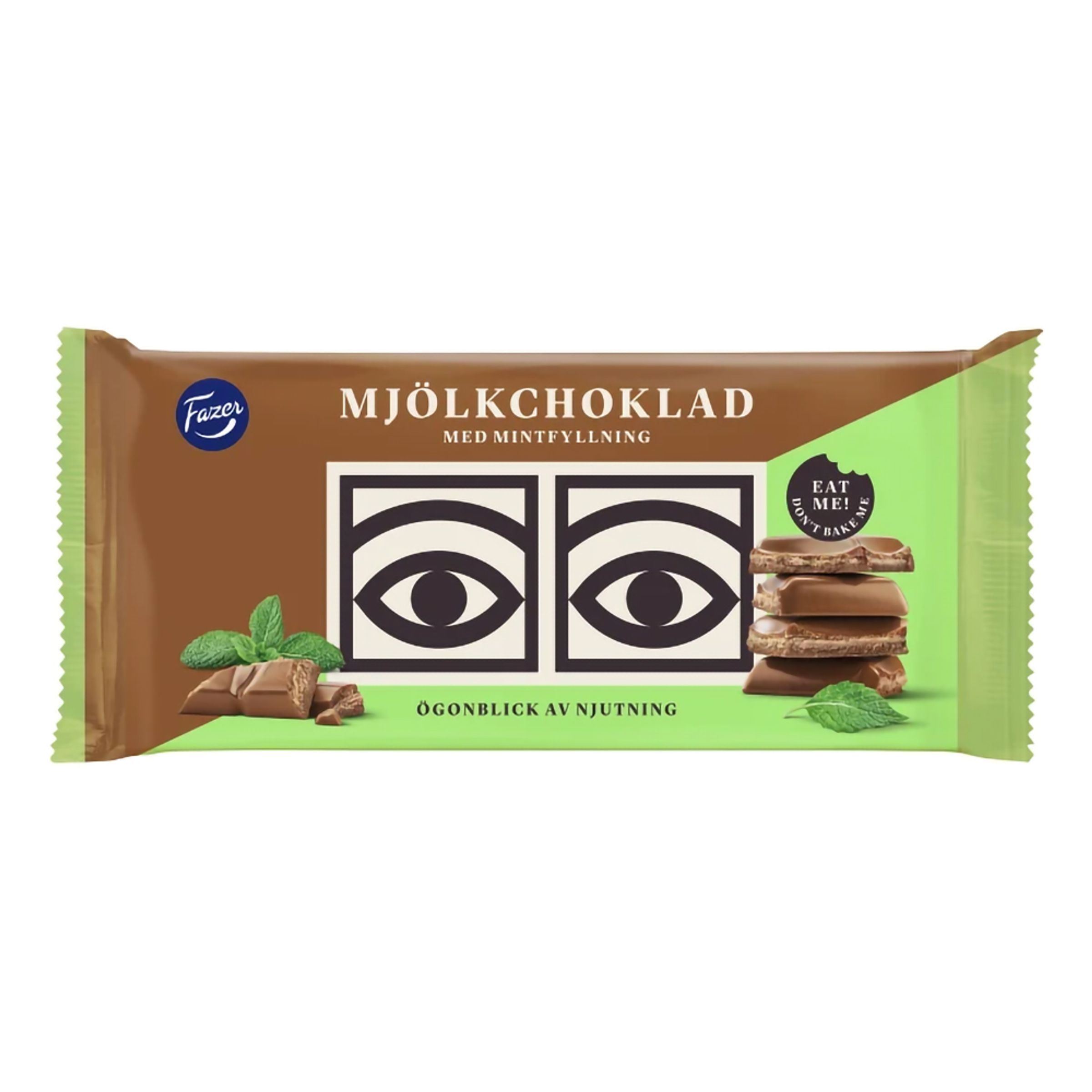 Ögon Mjölkchoklad Mintfyllning - 121 gram