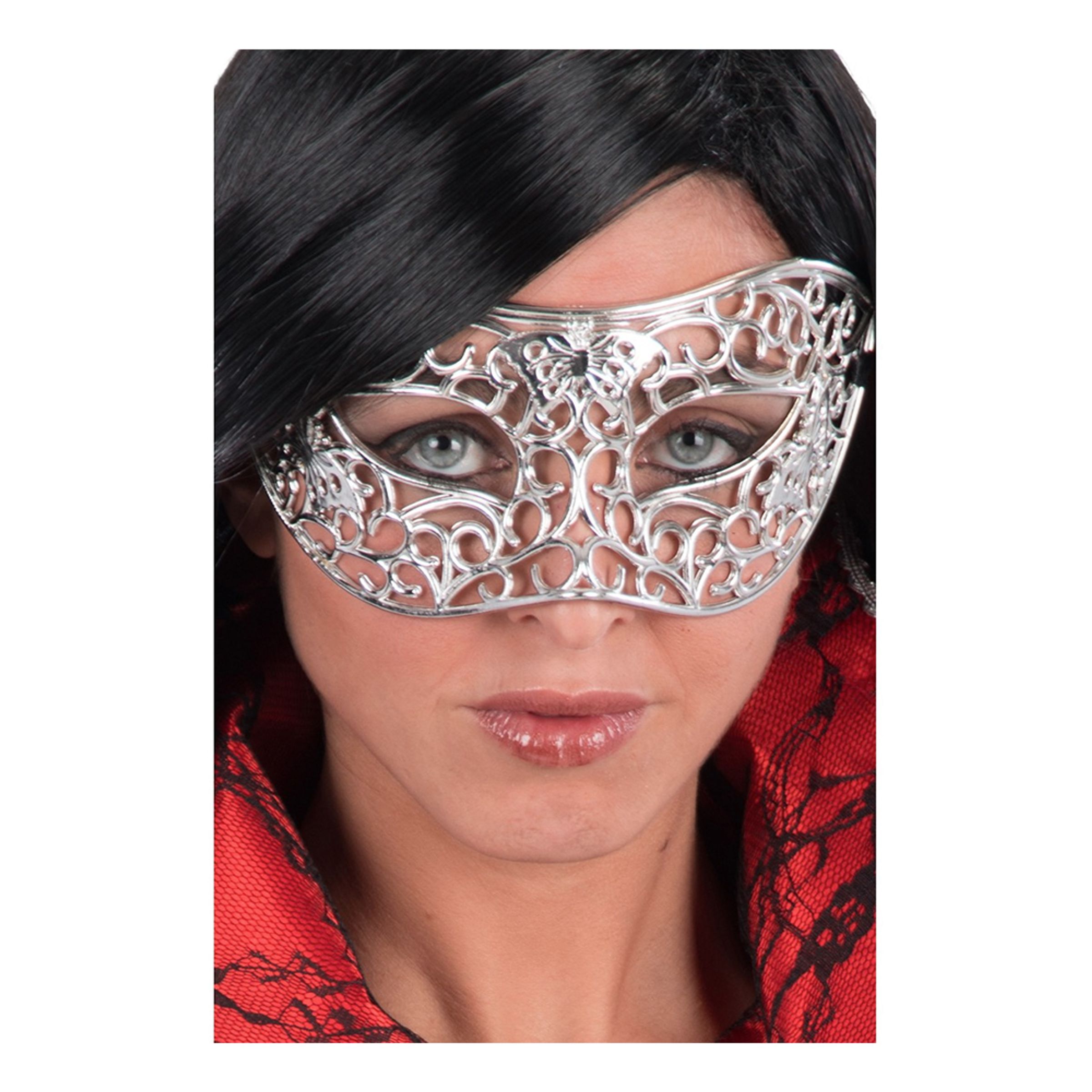 Ögonmask Mönstrad Silver - One size