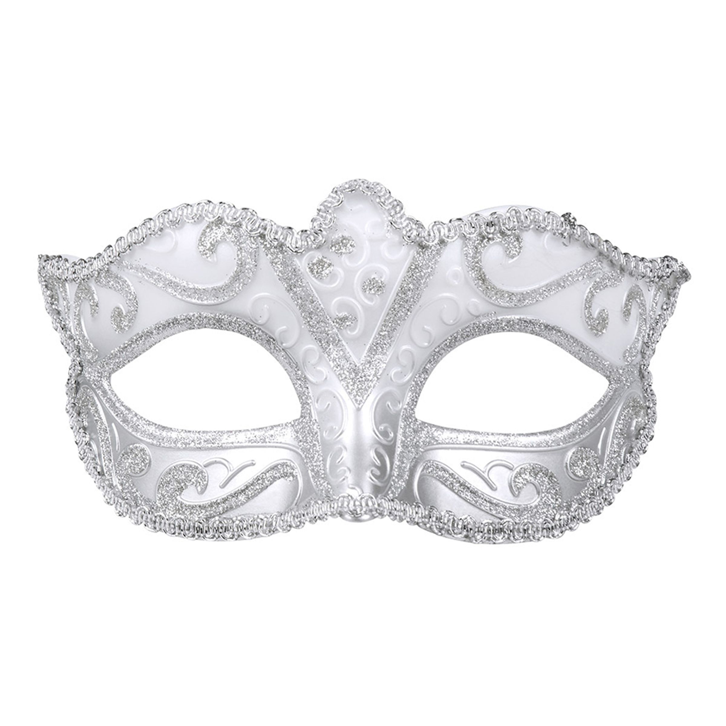 Läs mer om Ögonmask Venice Silver - One size