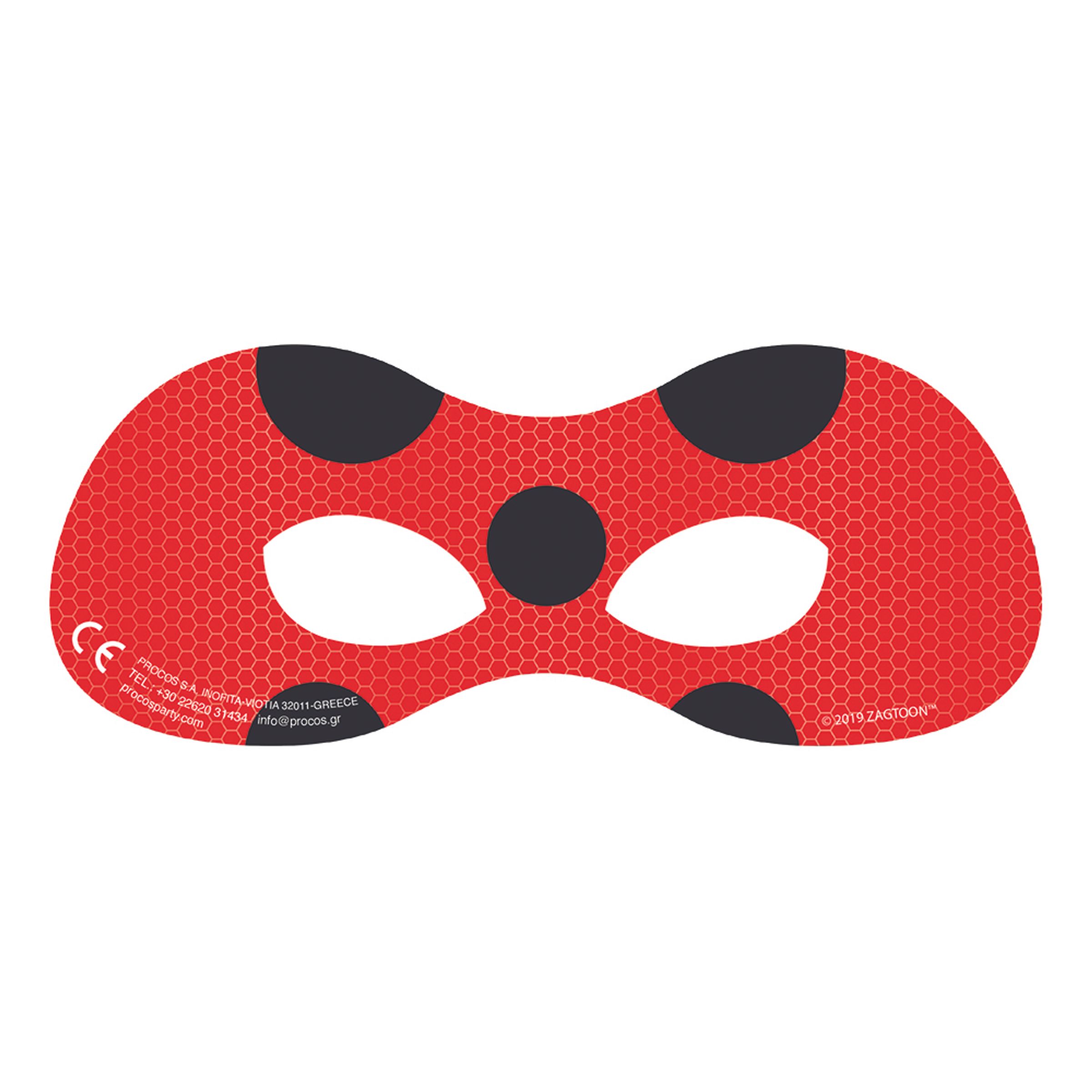 Ögonmasker Ladybug - 6-pack