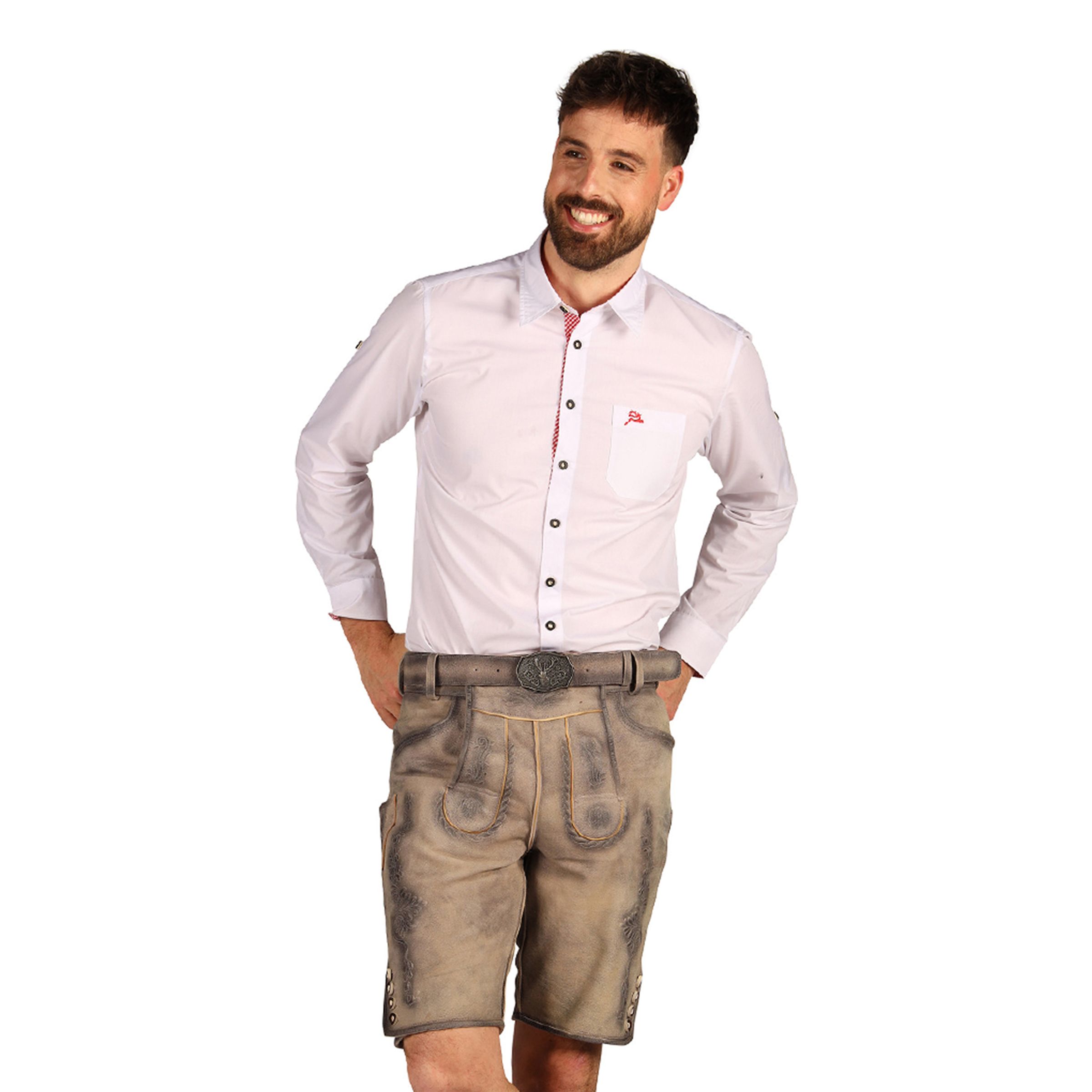 Oktoberfest Lederhosen Shorts Super Deluxe Beige Vintage - 62 | Hem - Teman - Högtider - Oktoberfest | Pryloteket
