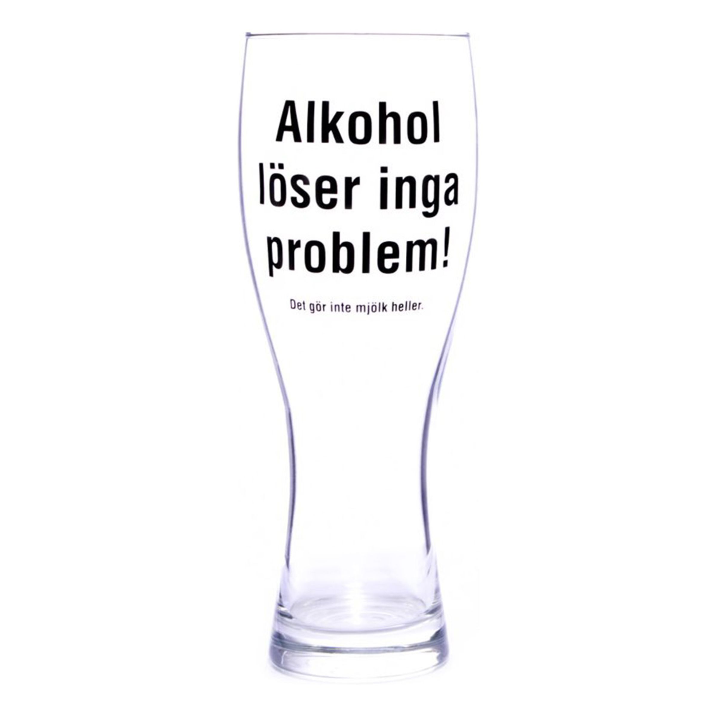 Läs mer om Ölglas Alkohol Löser Inga Problem - 1-pack