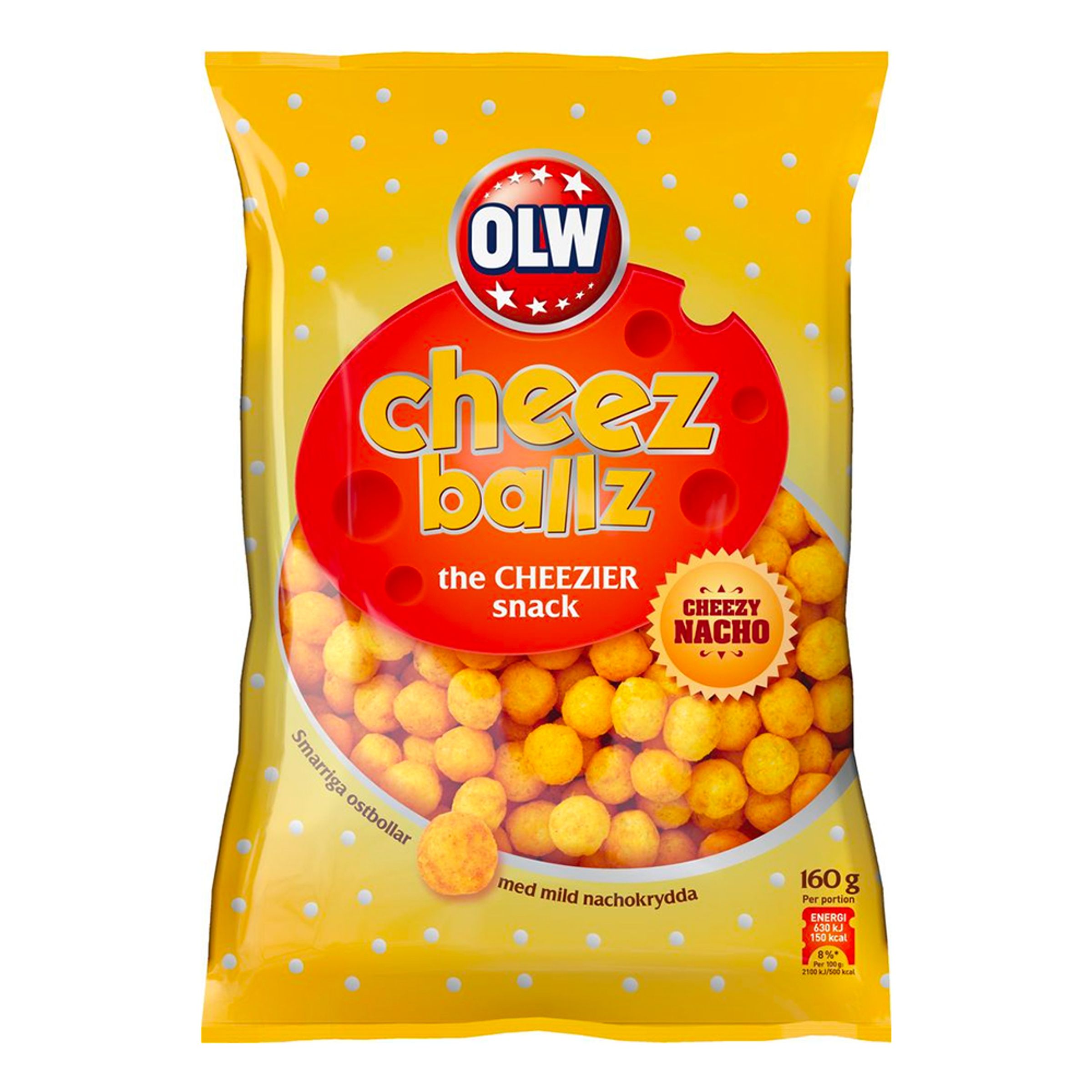 Läs mer om OLW Cheez Ballz - 225 gram