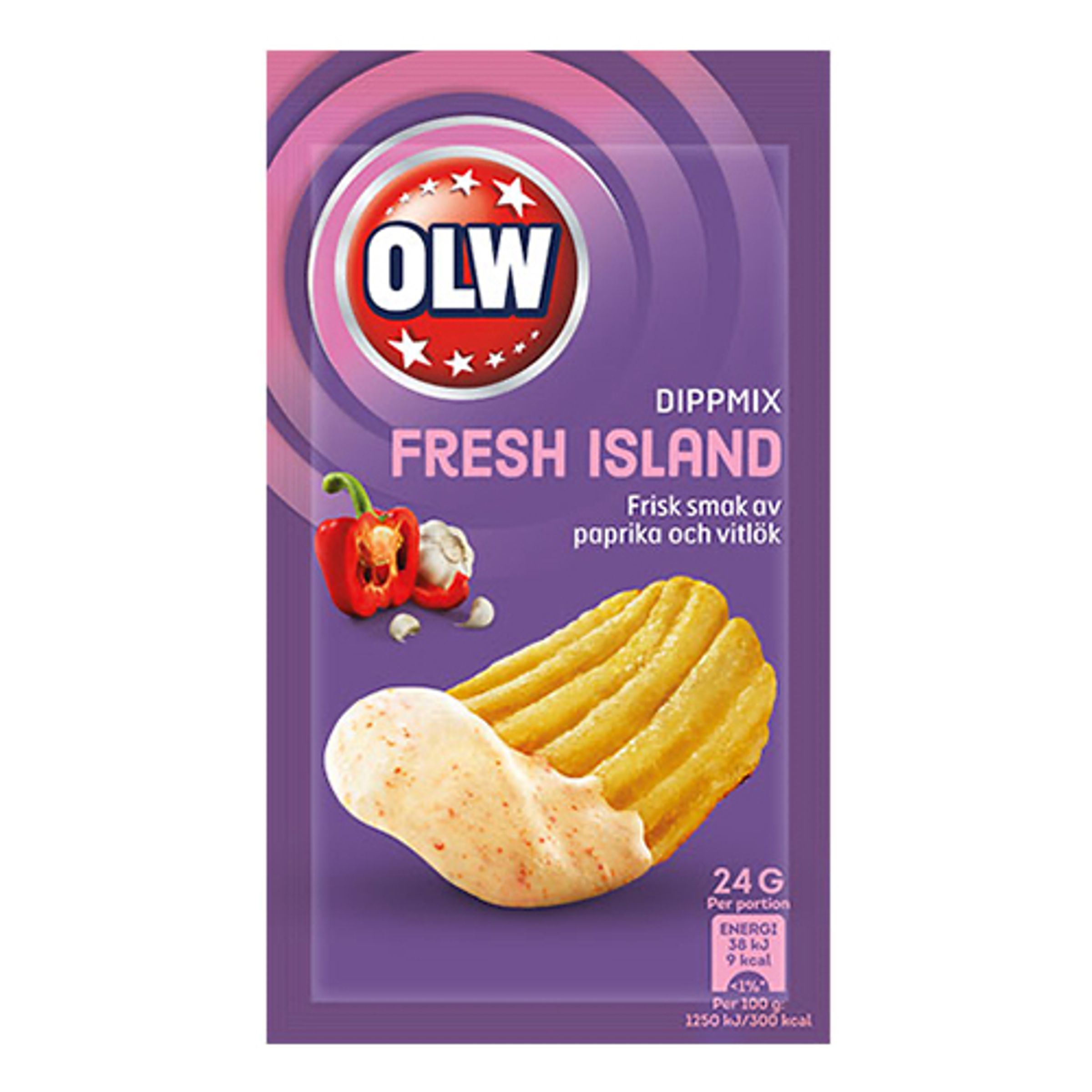 Läs mer om OLW Dippmix Fresh Island - 24 gram