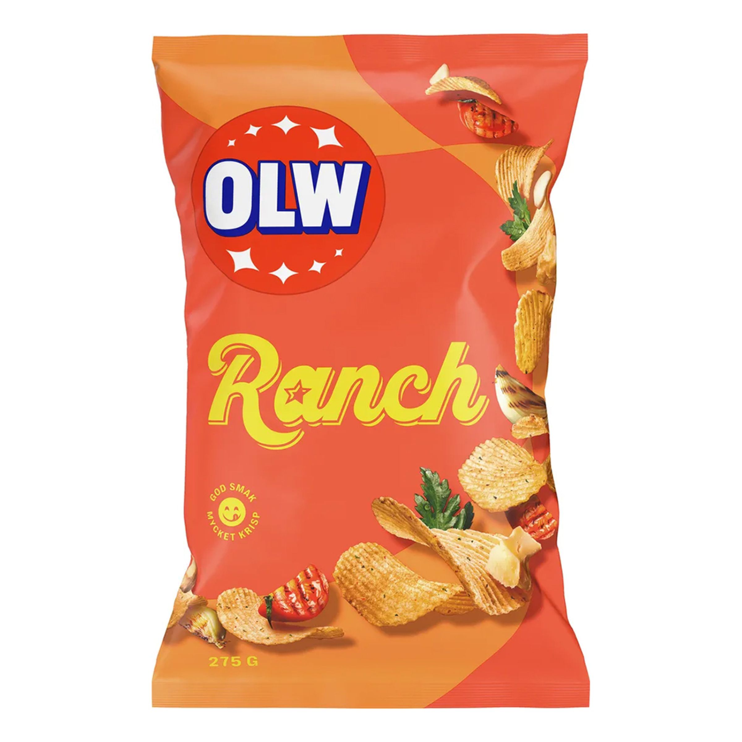 OLW Ranch Chips - 175 gram | Hem - Godis & Läsk - Snacks - Chips | Pryloteket