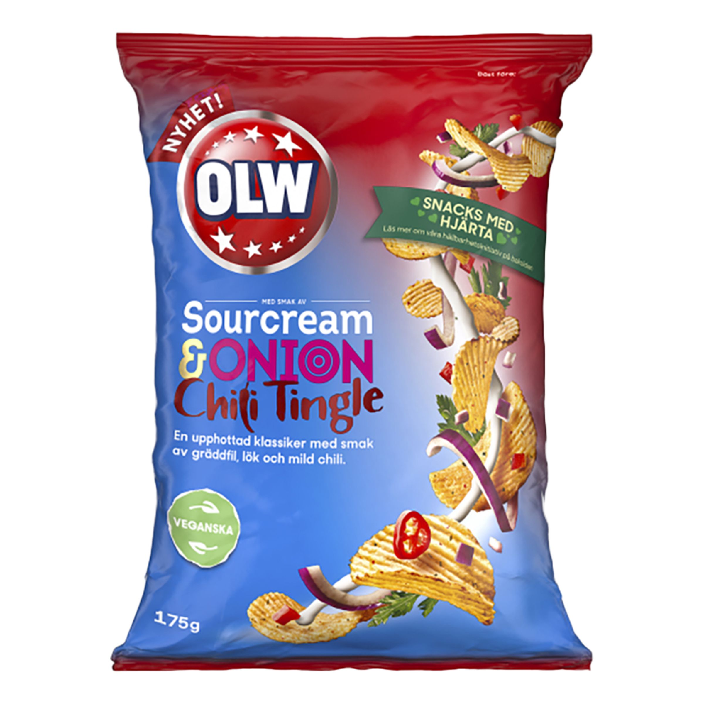 Läs mer om OLW Sourcream & Onion Chili Tingle - 175 gram