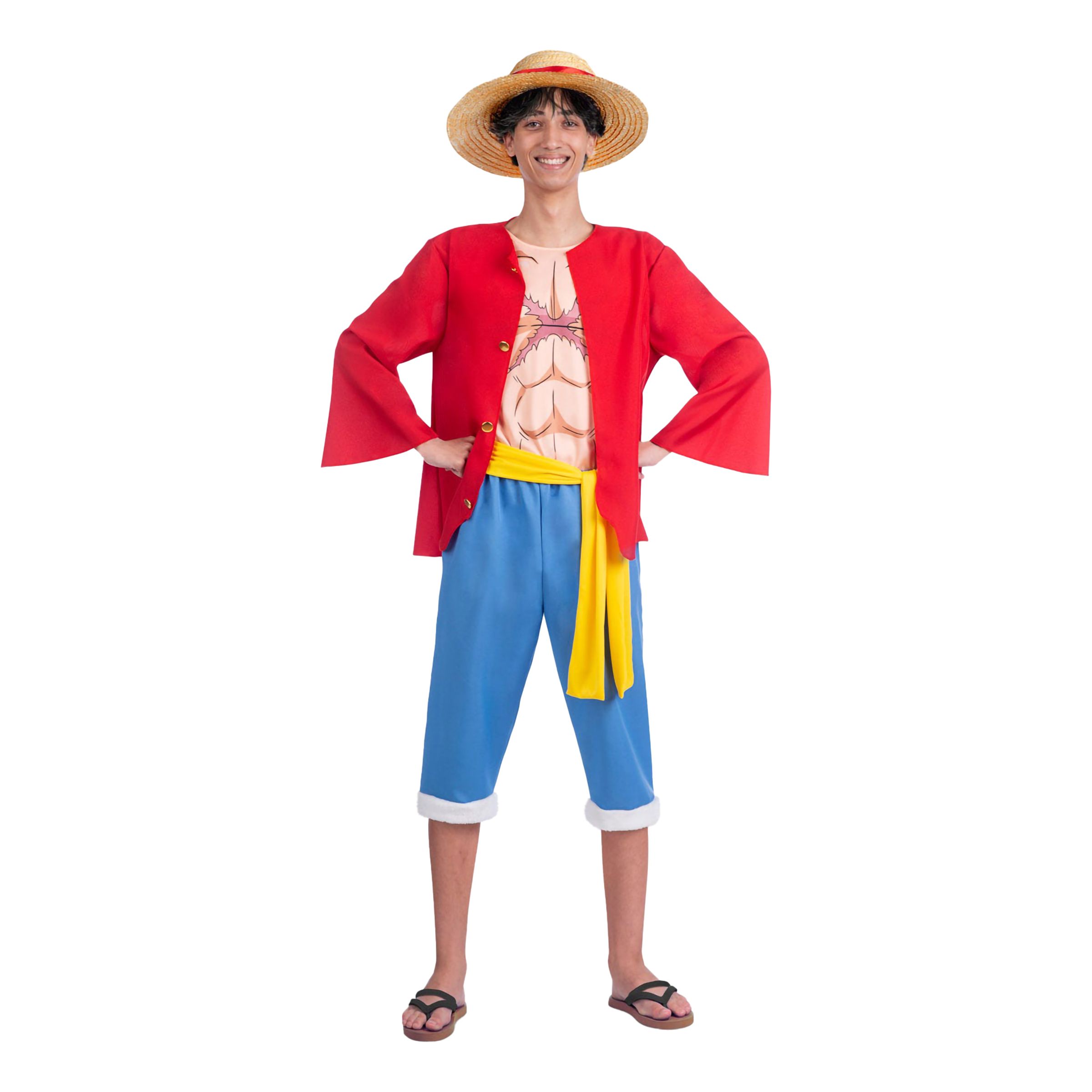 One Piece Luffy Maskeraddräkt - Large | Hem//Maskerad//Maskeraddräkter//Herrdräkter | PartyOutlet