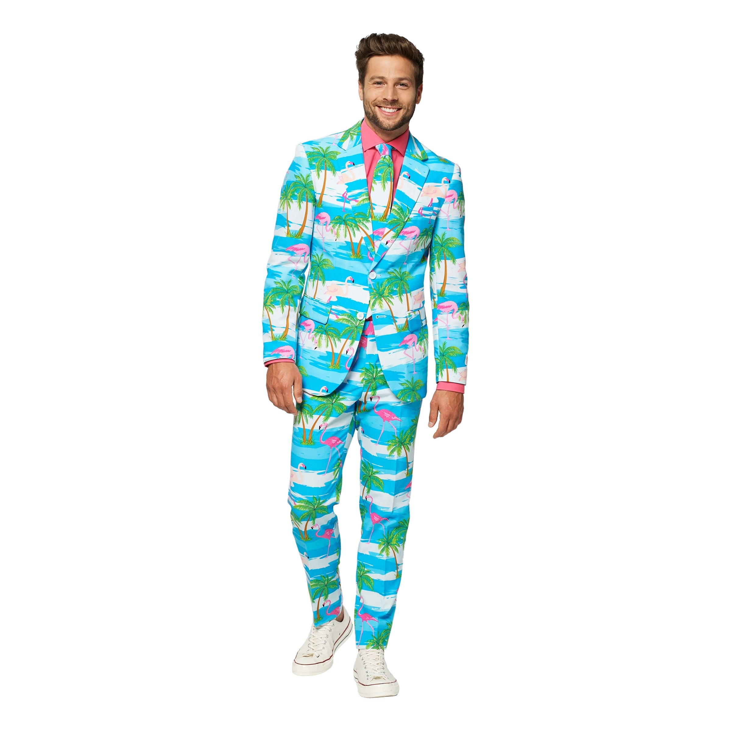 OppoSuits Flaminguy Kostym - 54 | Hem//Maskerad//Maskeraddräkter//Herrdräkter | PartyOutlet