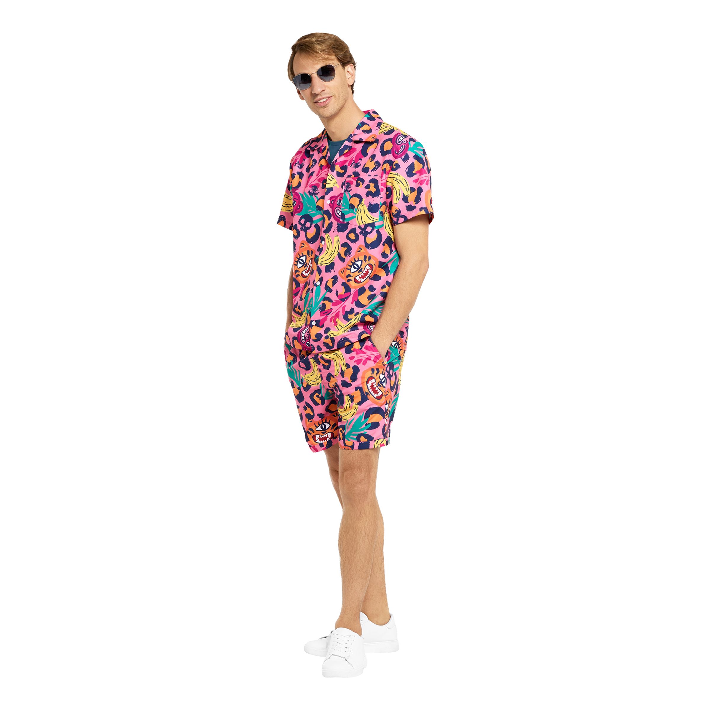 OppoSuits Jazzy Jungle Shorts Kostym - X-Large | Hem - Maskerad - Maskeraddräkter - Herrdräkter | Maskeradspecialisten