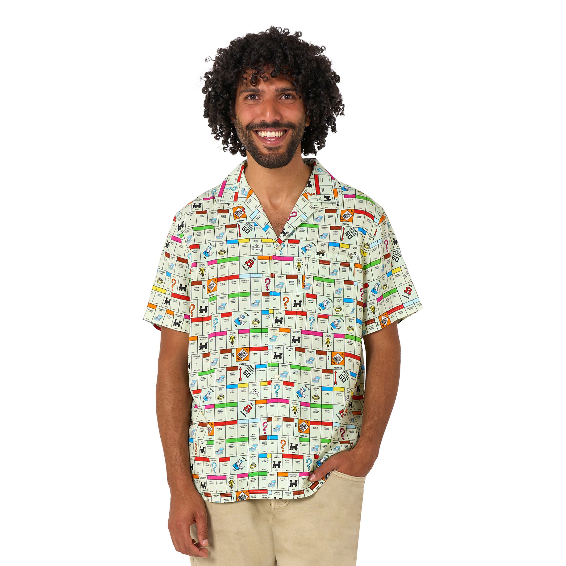 OppoSuits Monopoly&trade; Skjorta - X-Small | Hem - Teman - Evenemang - Festival | Maskeradspecialisten