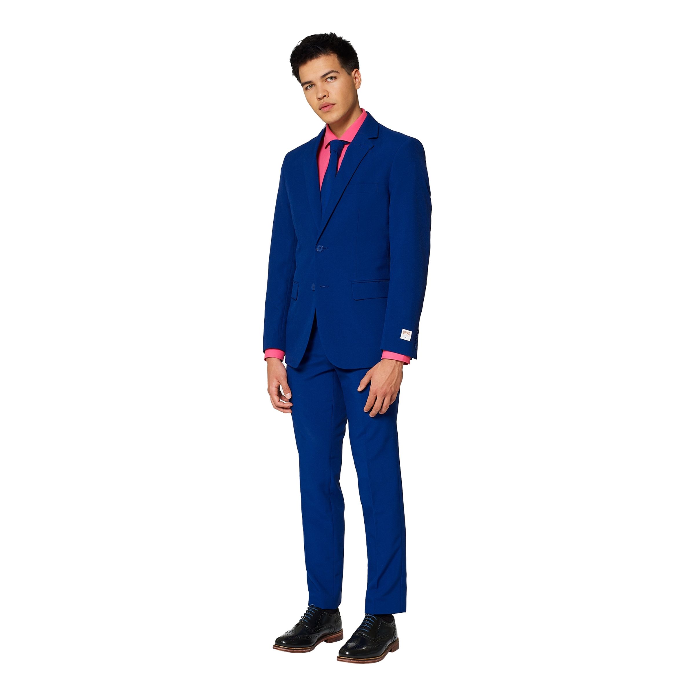 OppoSuits Navy Royale Kostym - 52 | Hem//Maskerad//Maskeraddräkter//Herrdräkter | PartyOutlet