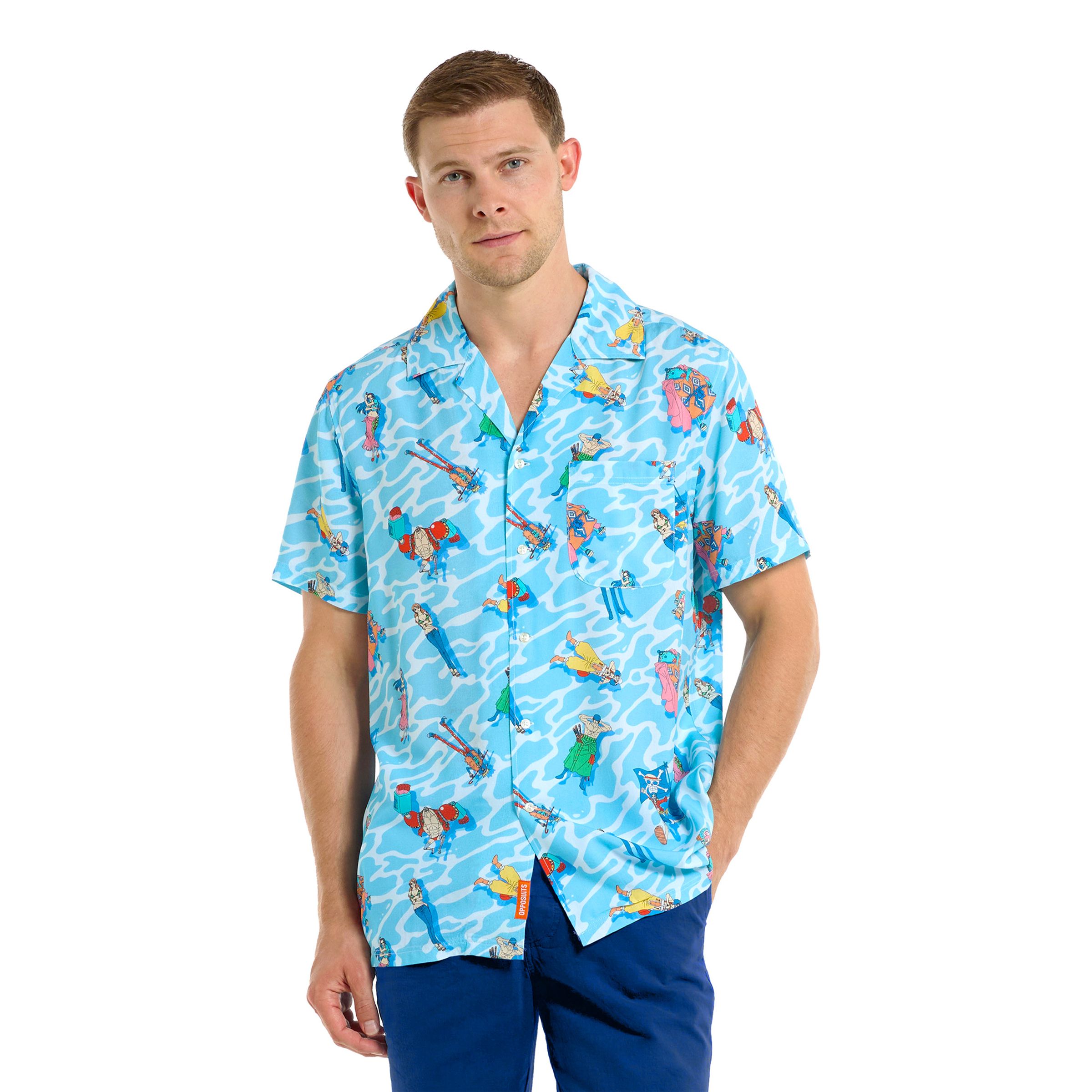 OppoSuits One Piece Ocean Chill Skjorta - X-Small | Hem - Teman - Festteman - Sommarfest | Pryloteket