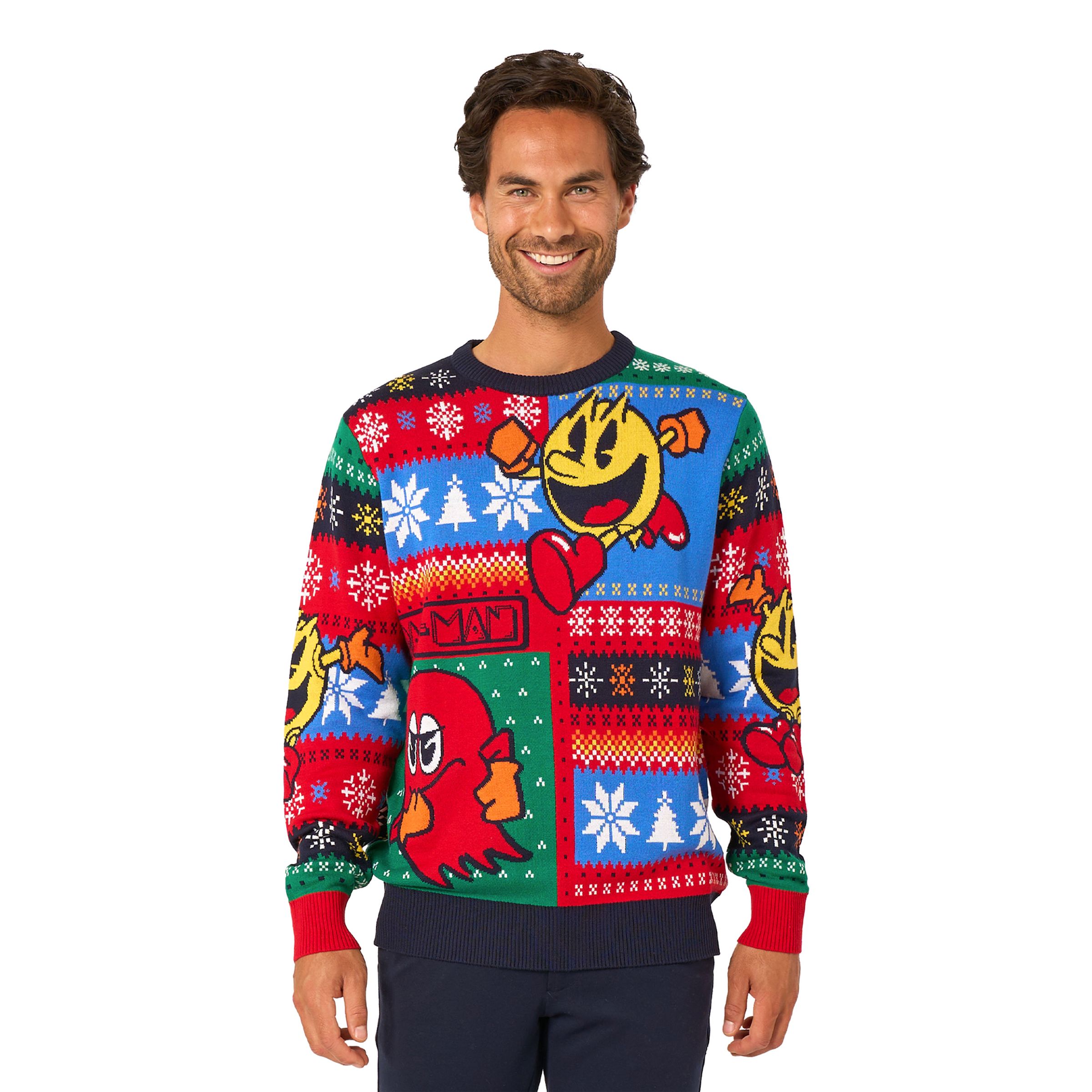 OppoSuits Pac-Man Jultröja - X-Small | Hem - Teman - Varumärken - Pac-Man | Pryloteket