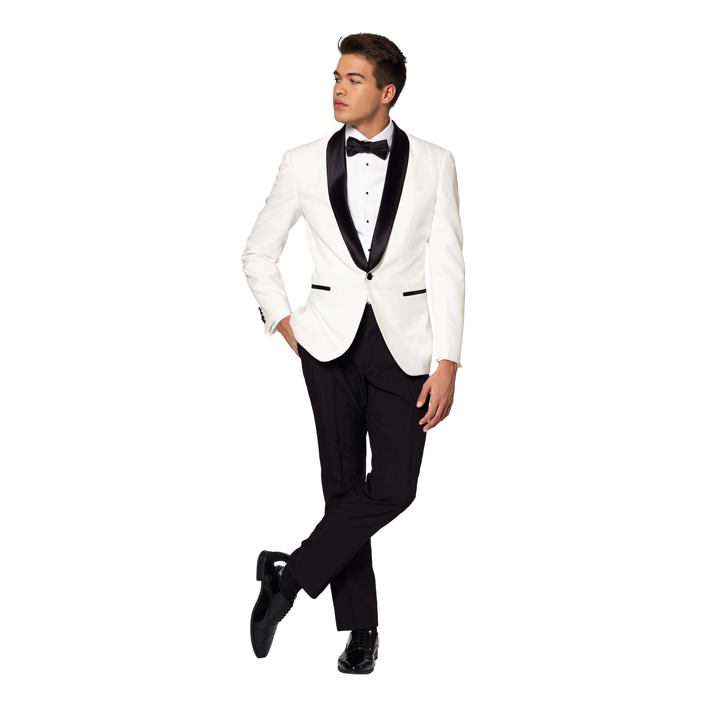 OppoSuits Pearly White Smoking - 60 | Hem//Maskerad//Maskeraddräkter//Herrdräkter | PartyOutlet