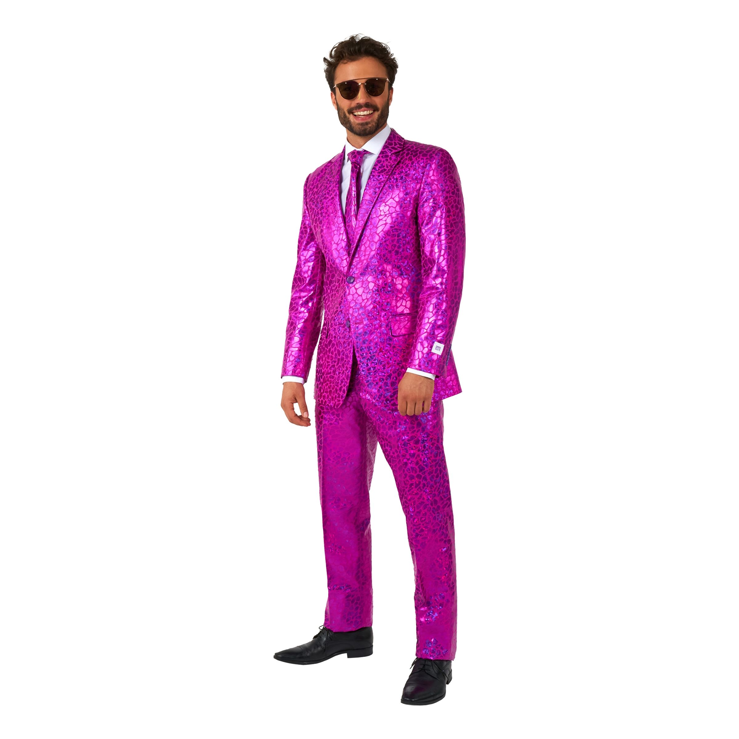 OppoSuits Peppy Pink Kostym - 54 | Hem//Maskerad//Maskeraddräkter//Herrdräkter | PartyOutlet