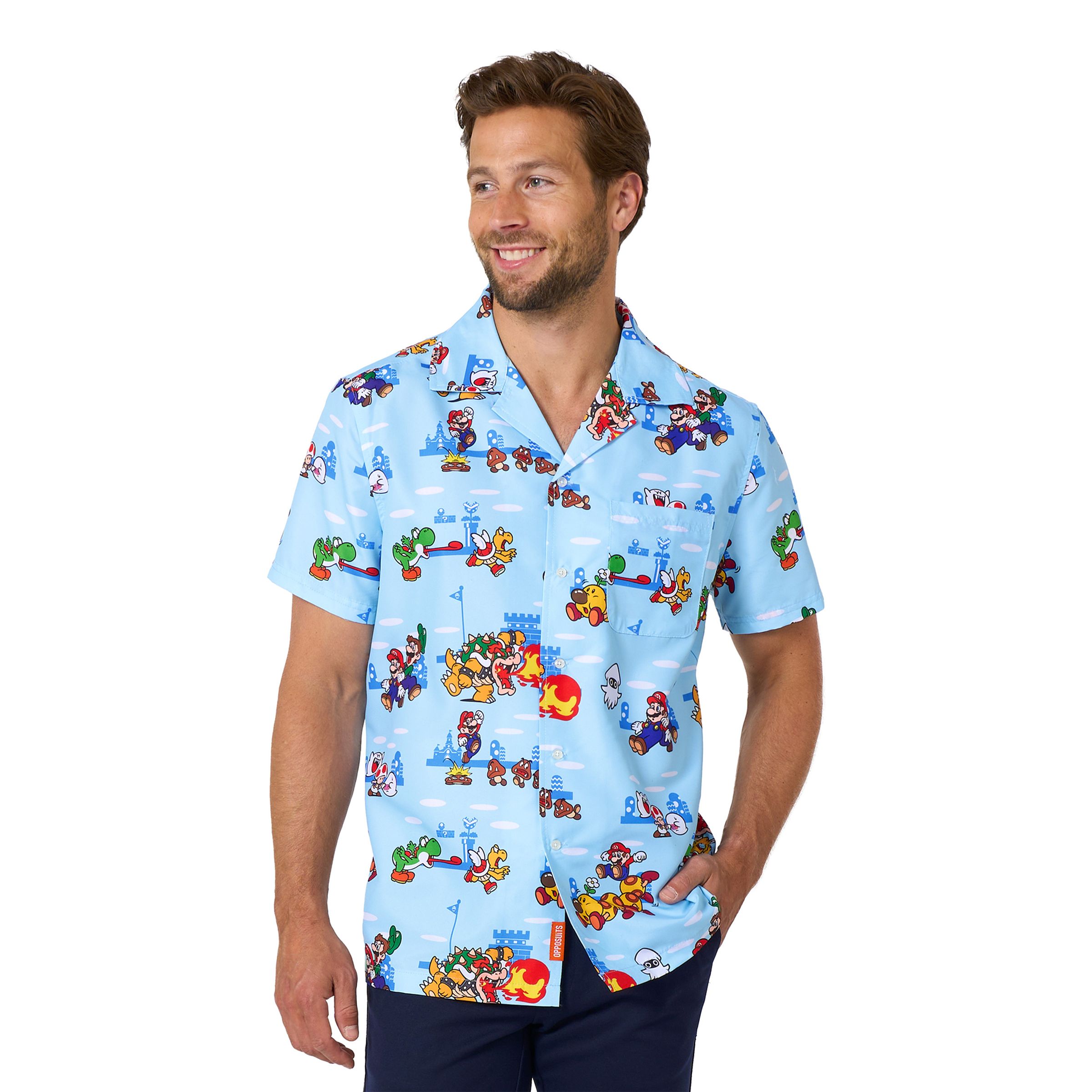 OppoSuits Super Mario Skjorta - X-Large | Hem - Teman - Varumärken - Nintendo | Pryloteket