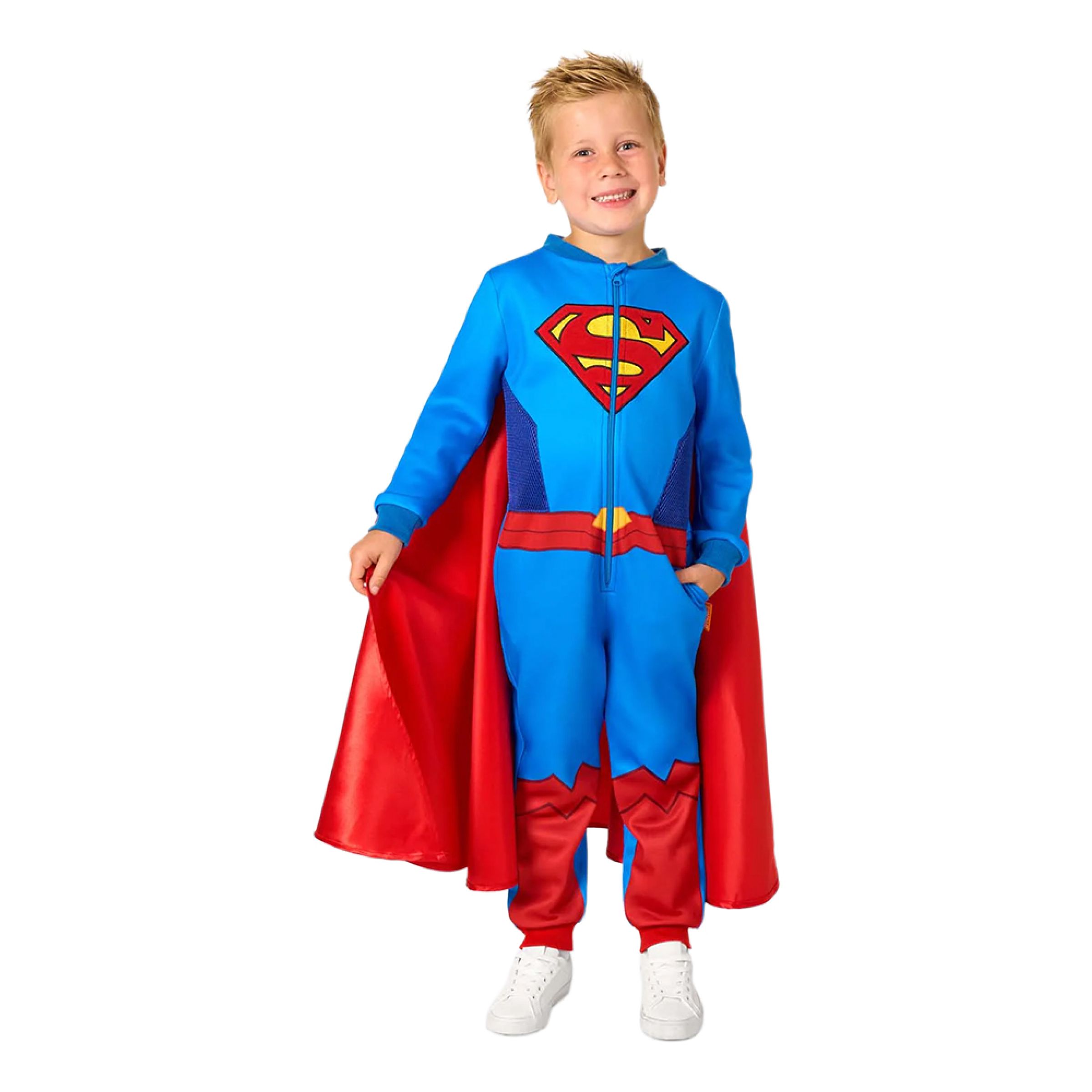 OppoSuits Superman&trade; Onesie för Barn - Small | Hem - Maskerad - Maskeraddräkter - Barndräkter | Maskeradspecialisten
