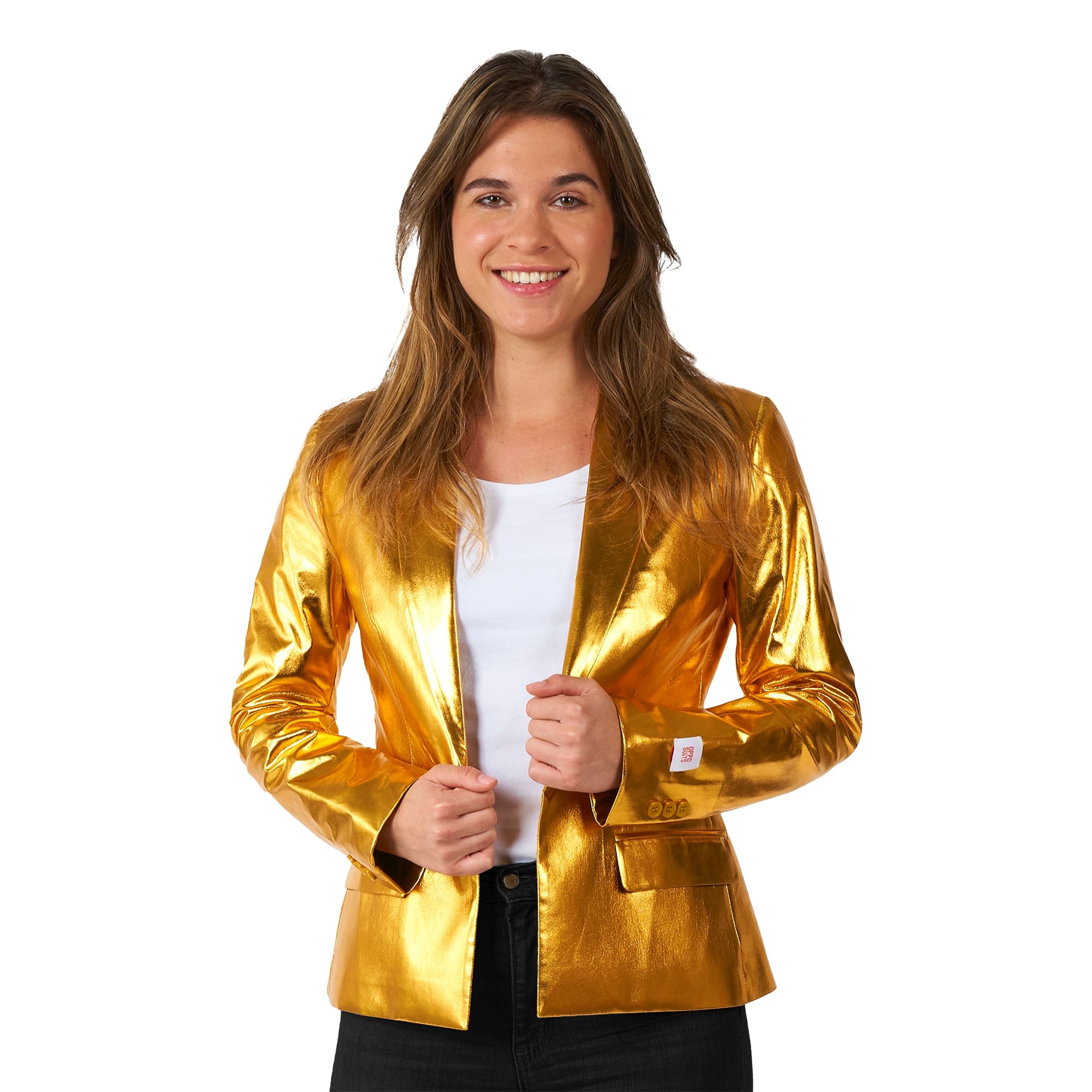 Läs mer om OppoSuits Woman Groovy Gold Kavaj - 34