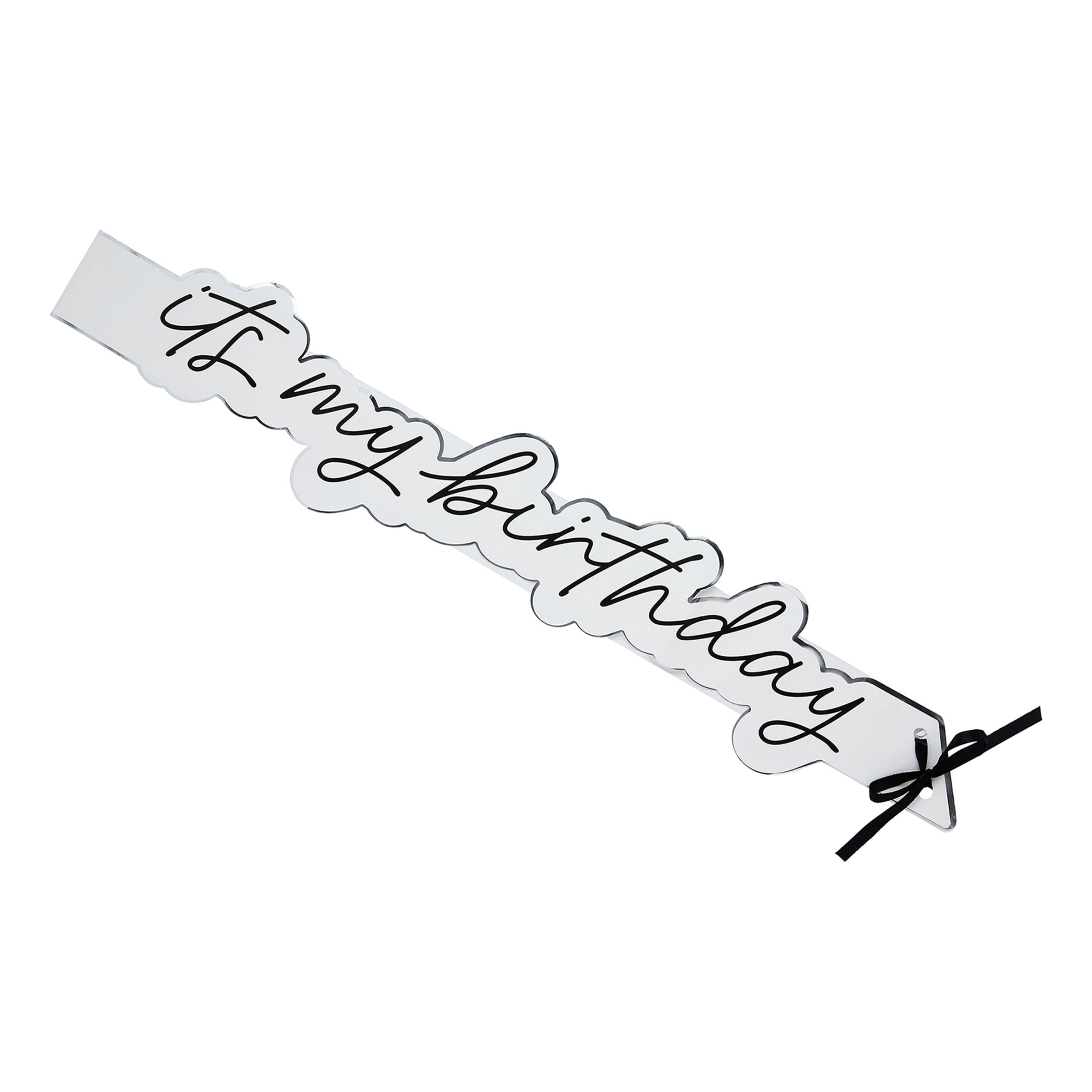 Ordensband It's My Birthday Silver