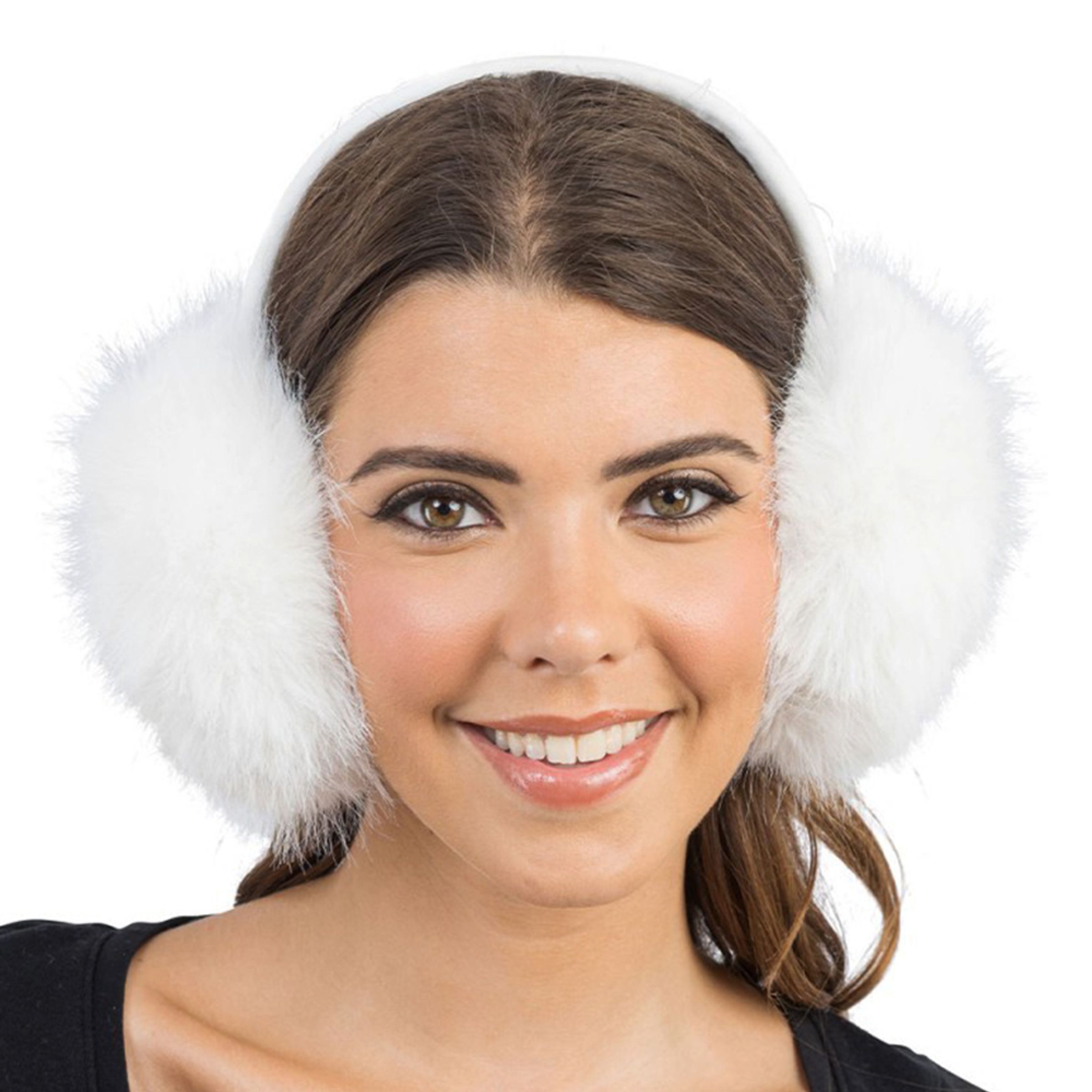 Öronmuffar Vit - One size | Hem - Maskerad - Hattar - Kepsar & Mössor | Pryloteket