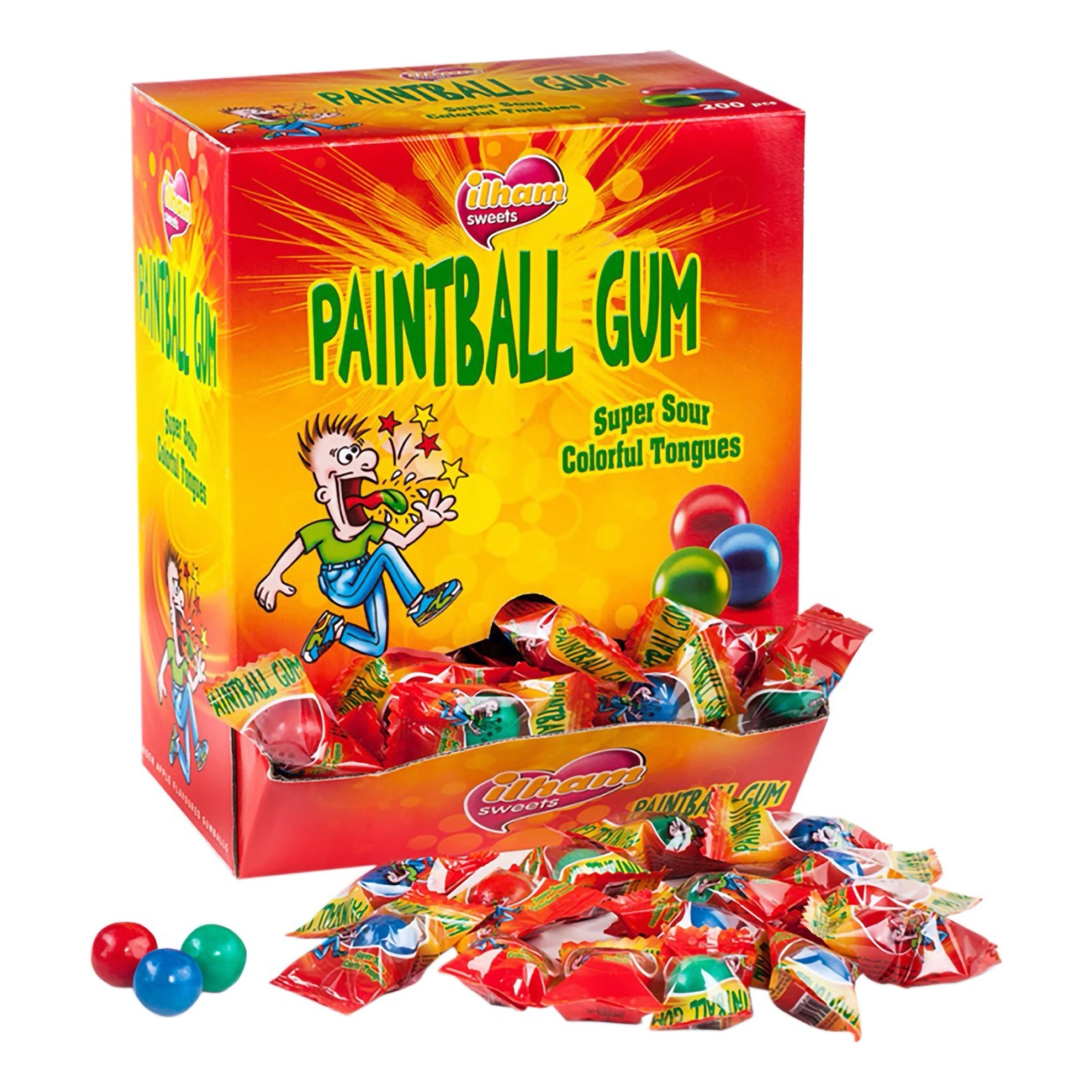 Läs mer om Paintball Bubble Gum Automat - 960 gram