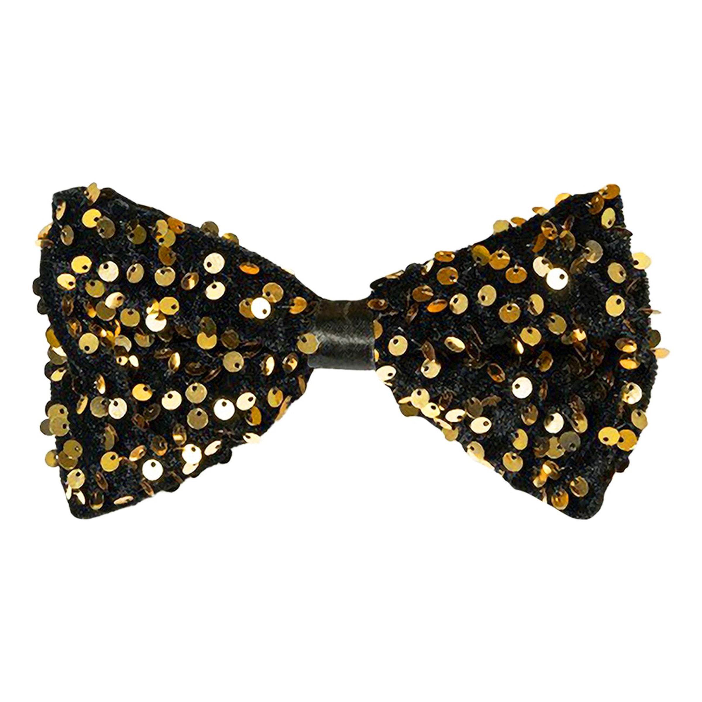 Paljettfluga Guld | Hem - Maskerad - Tillbehör - Slipsar & Flugor | Pryloteket