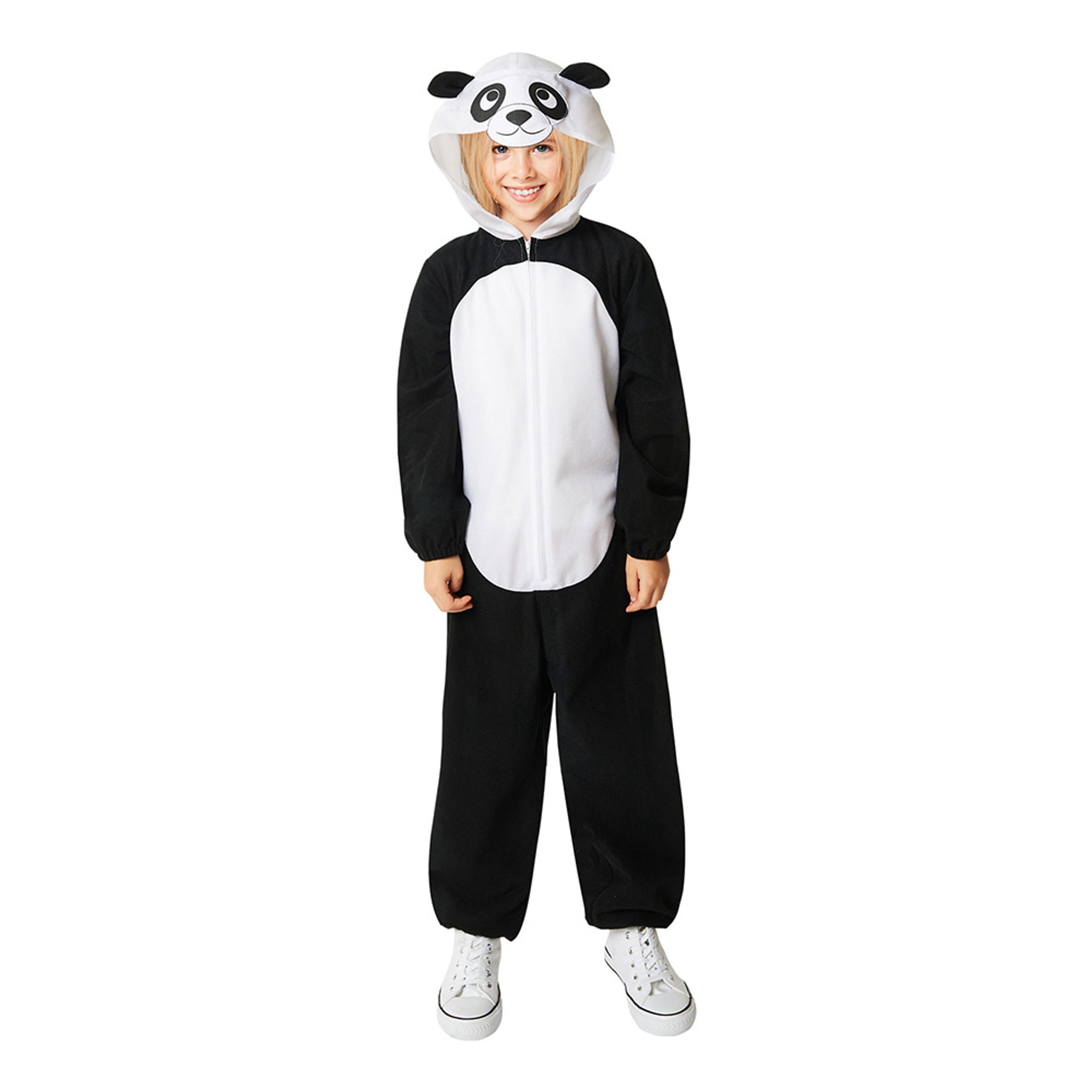 Läs mer om Panda Onesie Barn Maskeraddräkt - Medium