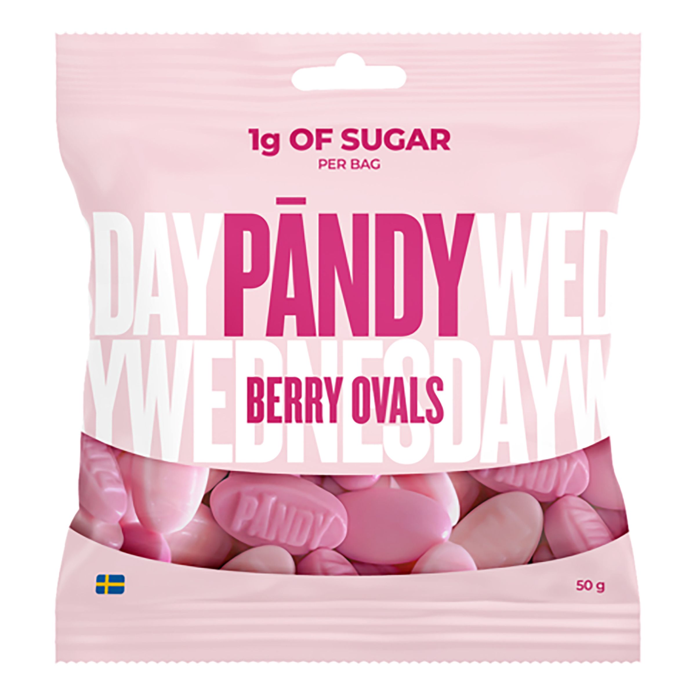 Pändy Berry Ovals - 50 g | Hem - Godis & Läsk - Godis - Skumgodis | Pryloteket
