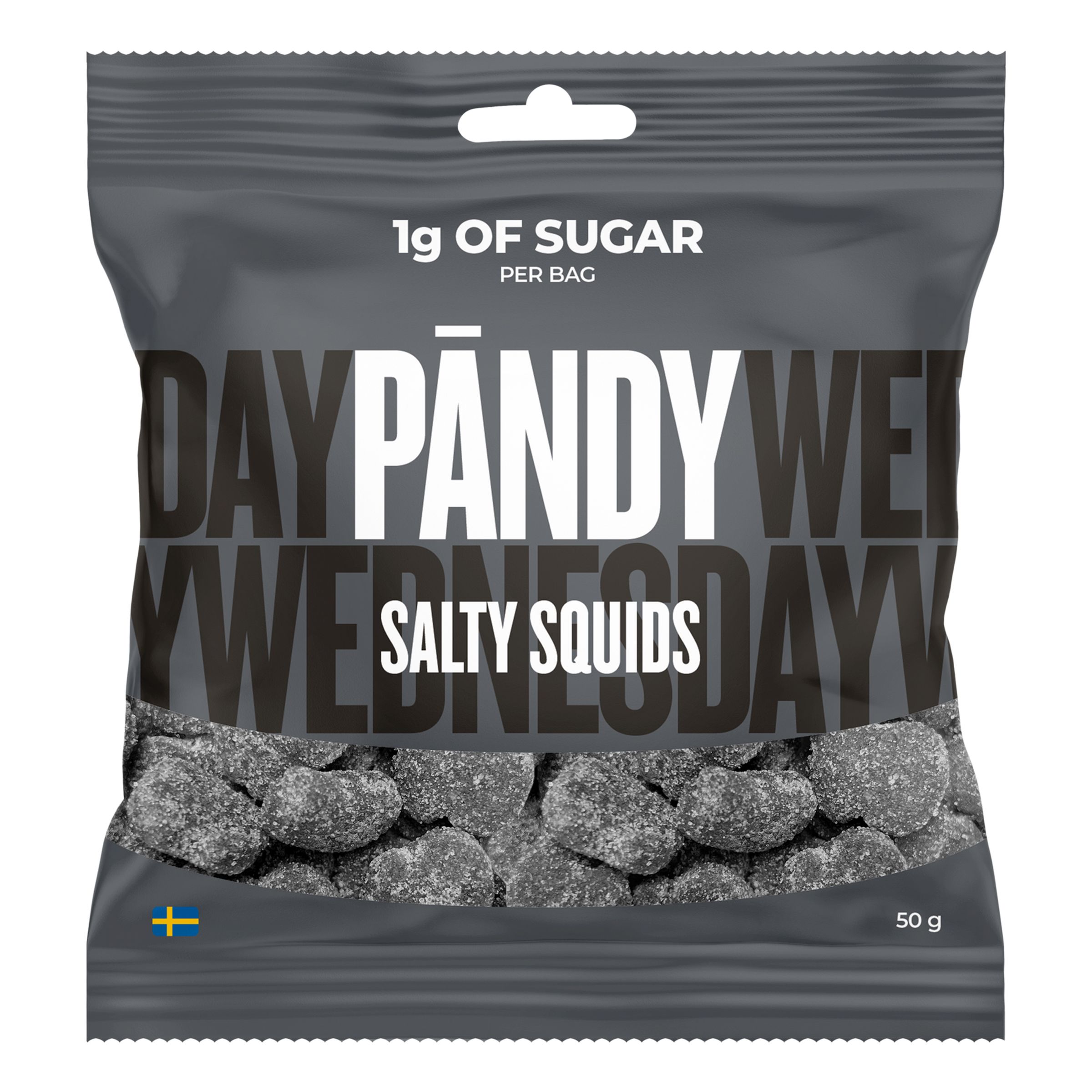 Pändy Candy Salty Squids - 50 gram | Hem - Godis & Läsk - Godis - Lakrits | Pryloteket