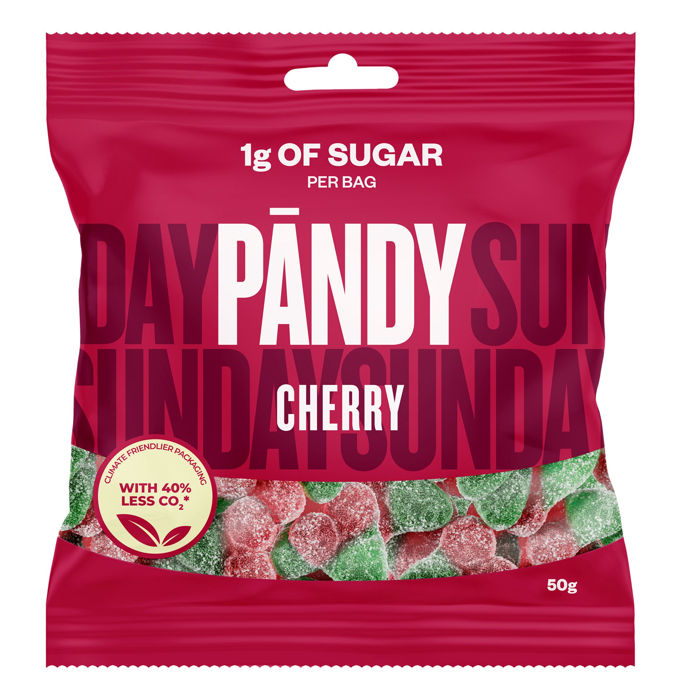 Pändy Cherry - 50 gram | Hem - Godis & Läsk - Godis - Gelégodis | Pryloteket