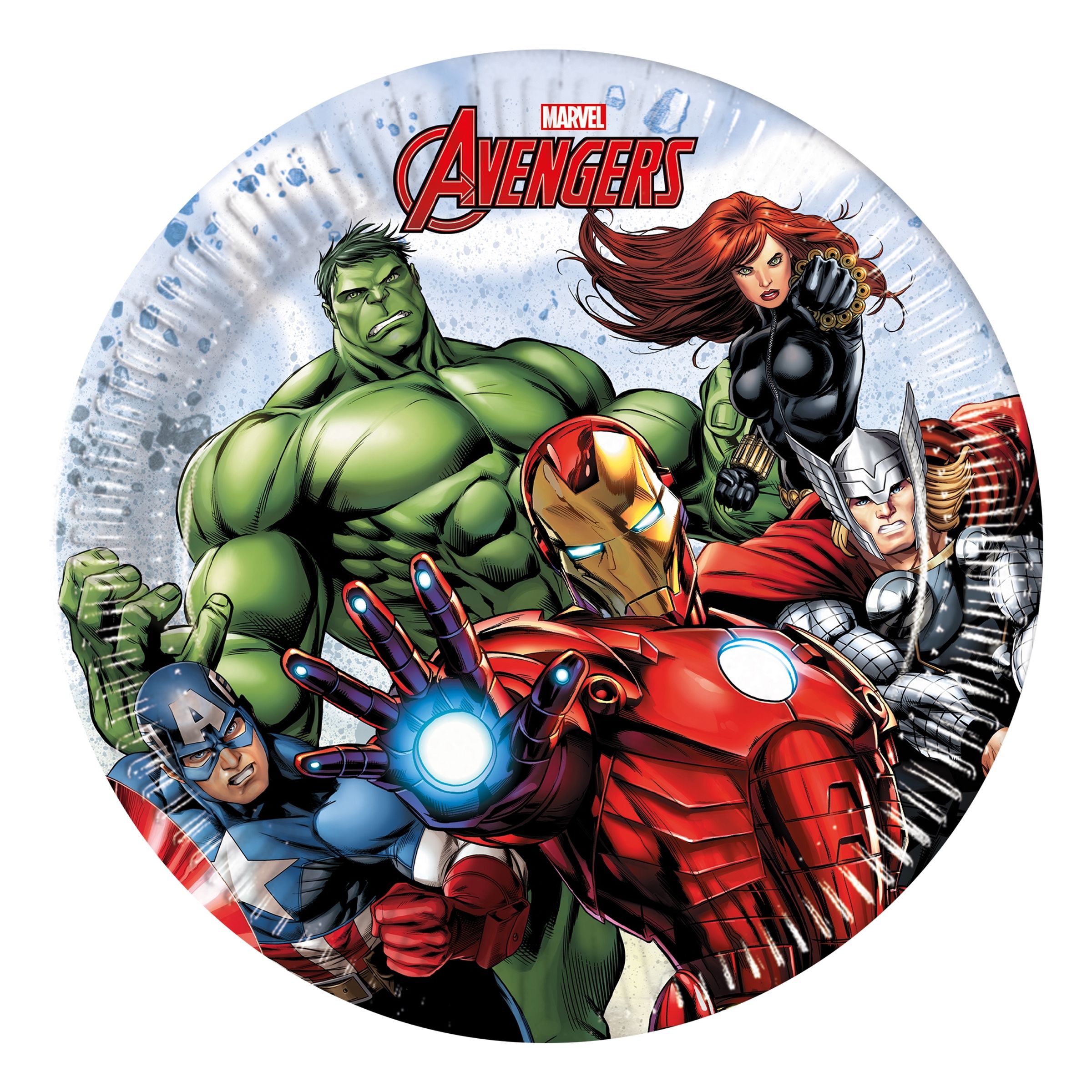 Läs mer om Pappersassietter Avengers Infinity Stones - 8-pack