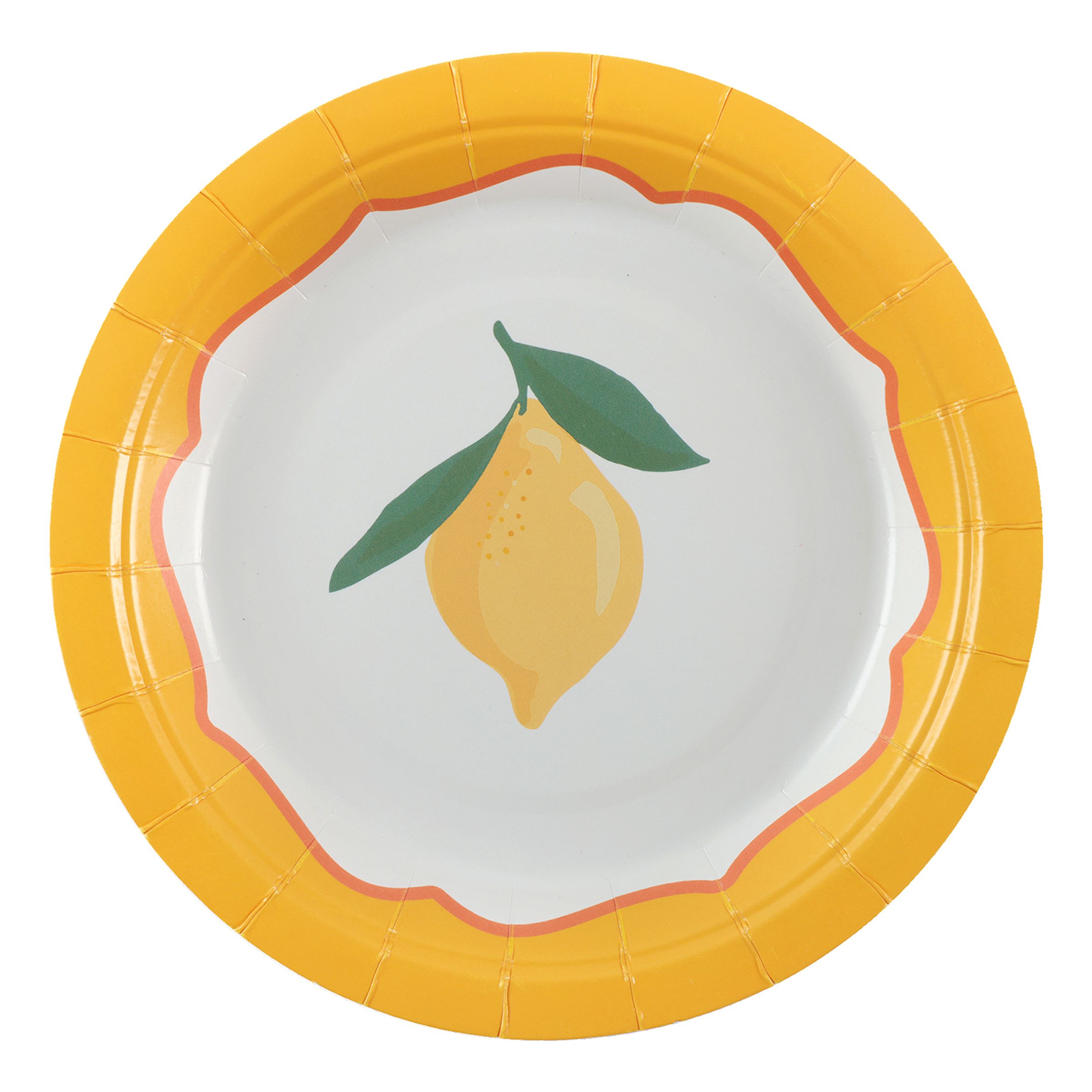 Pappersassietter Citron - 6-pack | Hem - Festartiklar - Dukning - Engångstallrikar | Pryloteket