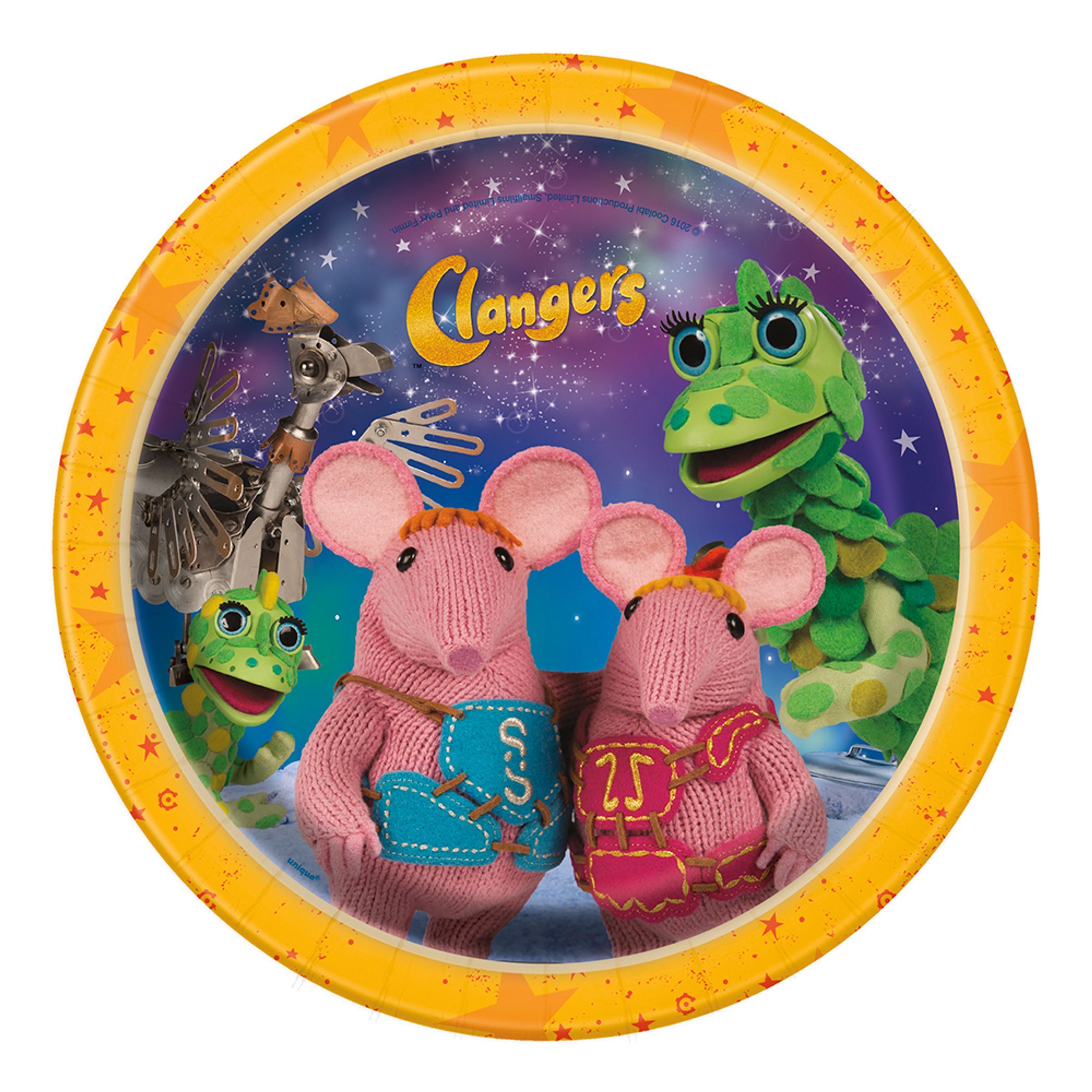 Pappersassietter Clangers - 8-pack