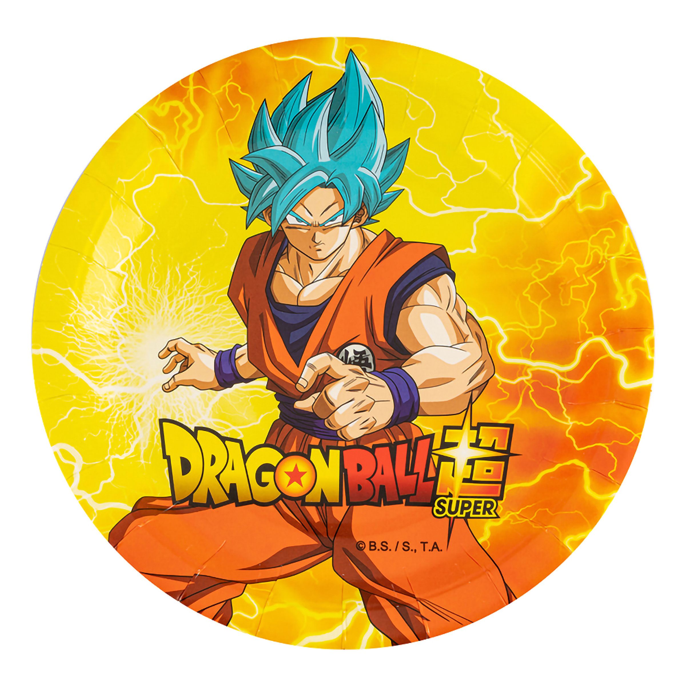 Pappersassietter Dragon Ball Super - 8-pack | Hem - Festartiklar - Dukning - Engångstallrikar | Maskeradspecialisten