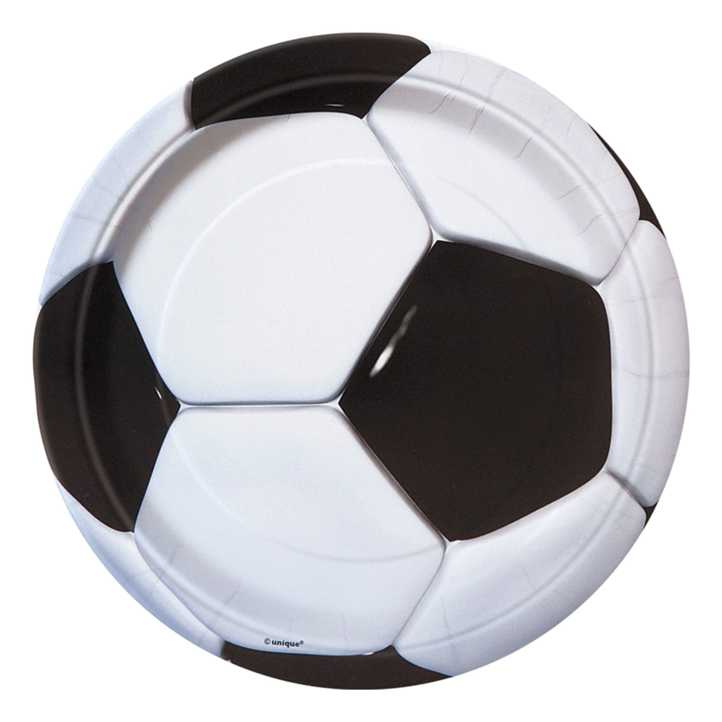 Pappersassietter Fotboll - 8-pack | Hem - Teman - Färger - Flerfärgad | Maskeradspecialisten