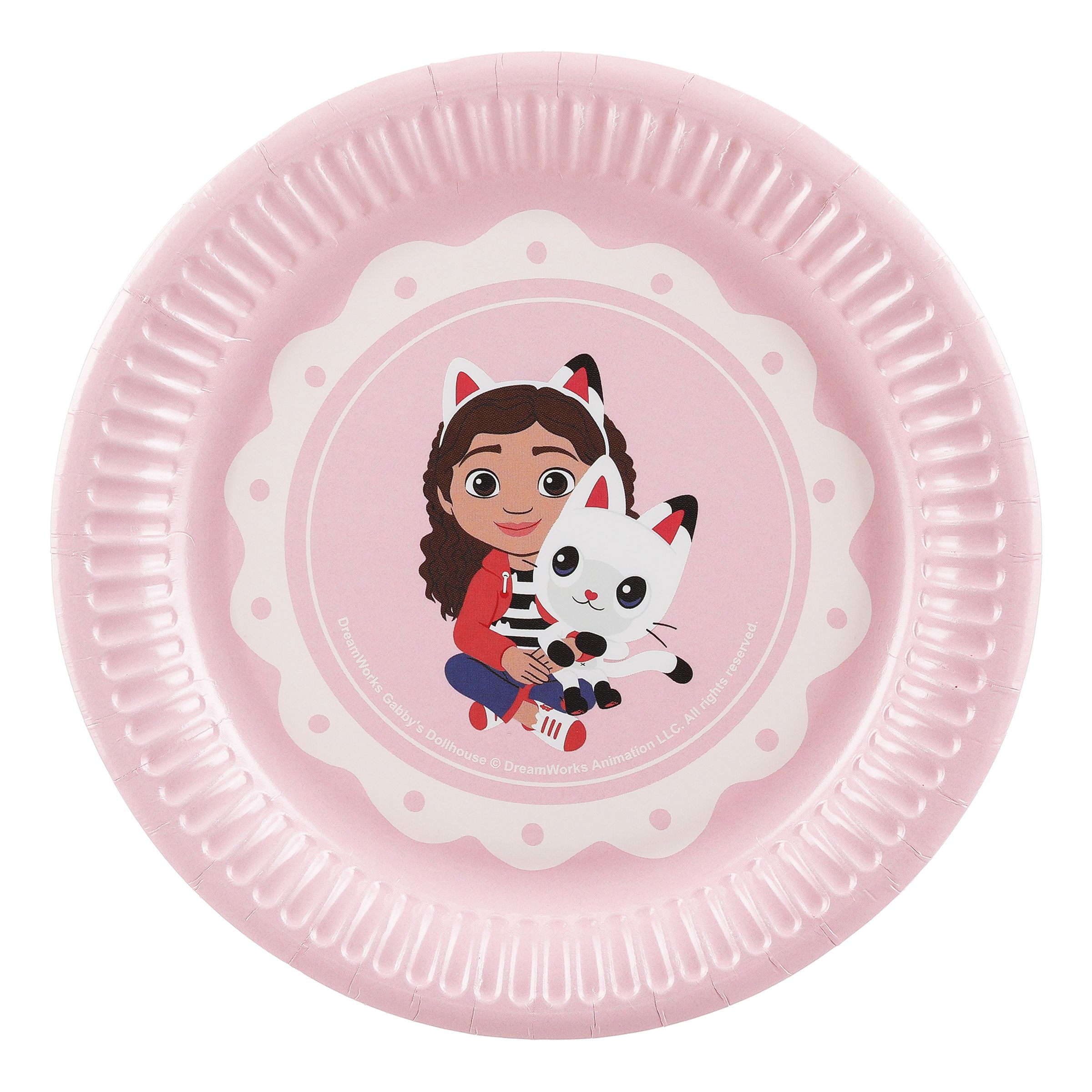 Pappersassietter Gabbys Dockskåp Rosa - 6-pack | Hem - Teman - Färger - Rosa | Pryloteket