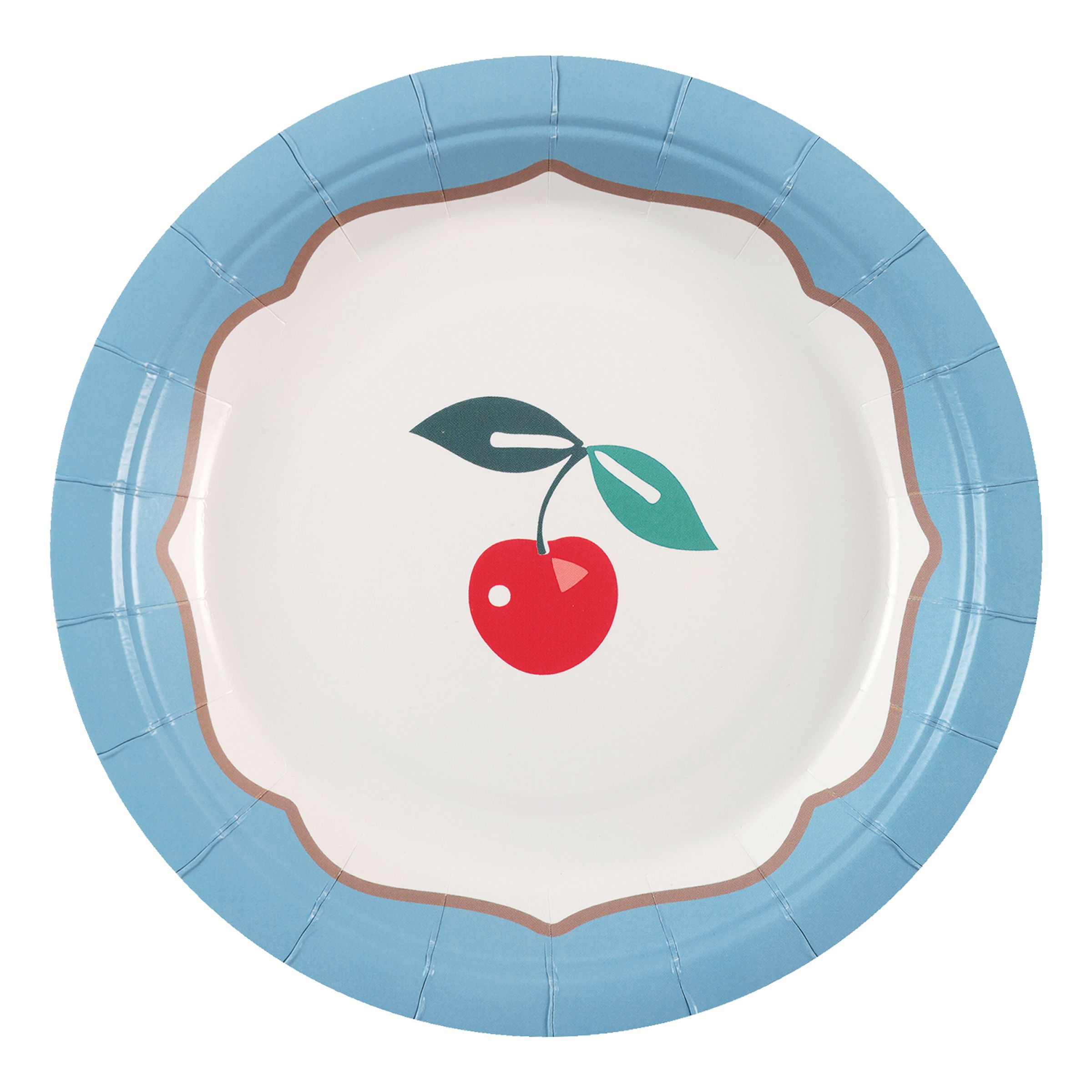 Pappersassietter Körsbär - 6-pack | Hem - Festartiklar - Dukning - Engångstallrikar | Pryloteket