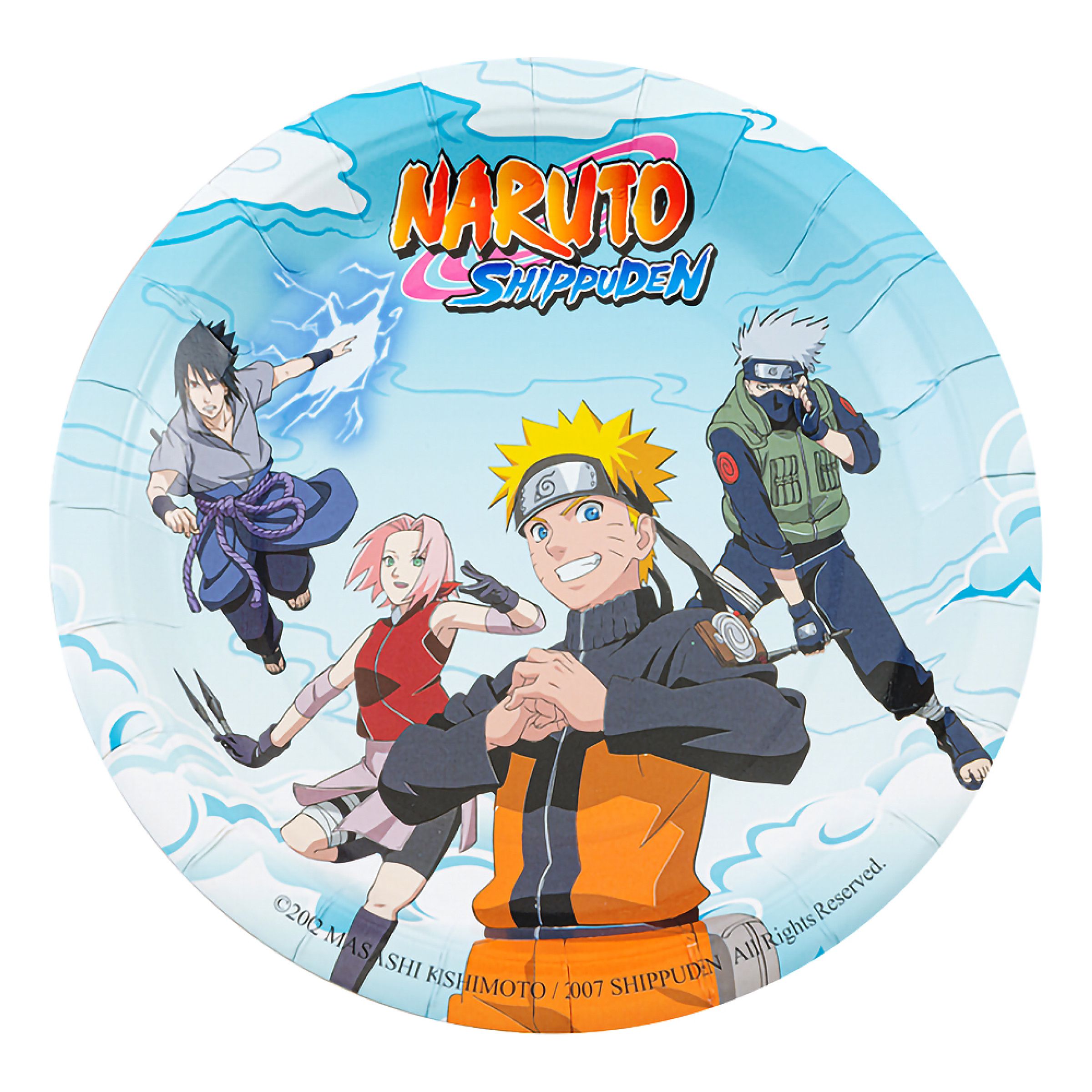 Pappersassietter Naruto Shippuden - 8-pack | Hem - Festartiklar - Dukning - Engångstallrikar | Party Outlet