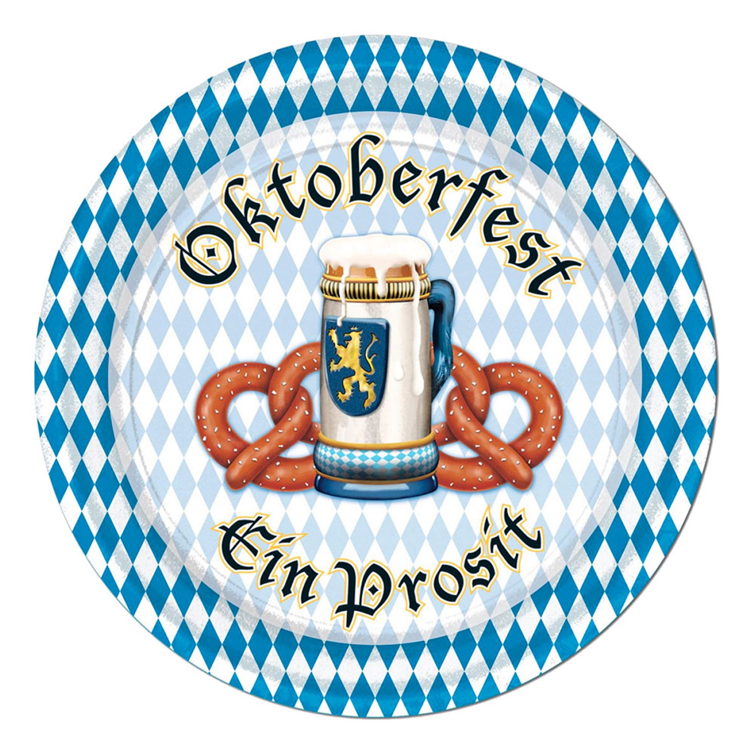 Läs mer om Pappersassietter Oktoberfest Ein Prosit - 8-pack