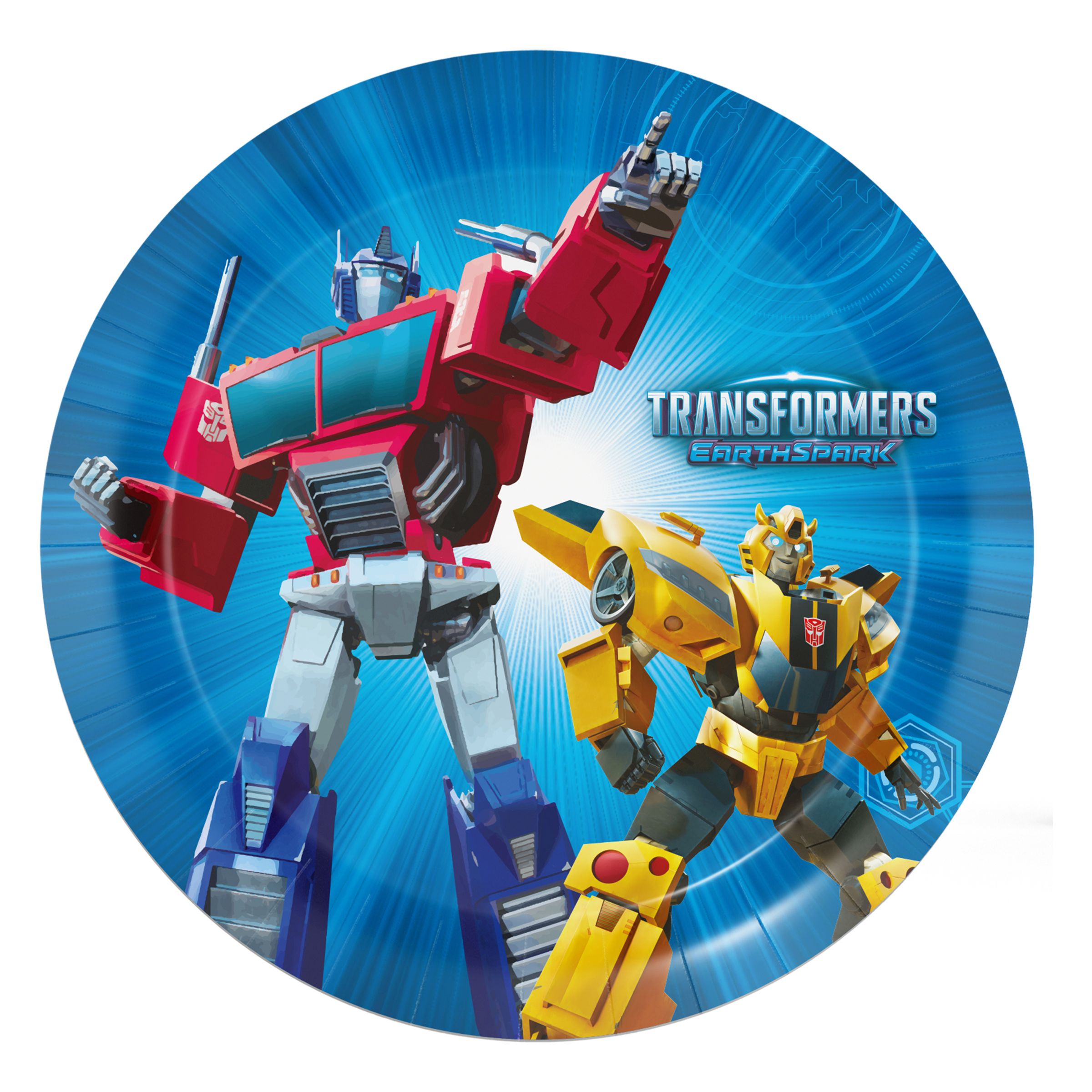 Pappersassietter Transformers EarthSpark&trade; - 8-pack | Hem - Teman - Färger - Blå | Pryloteket