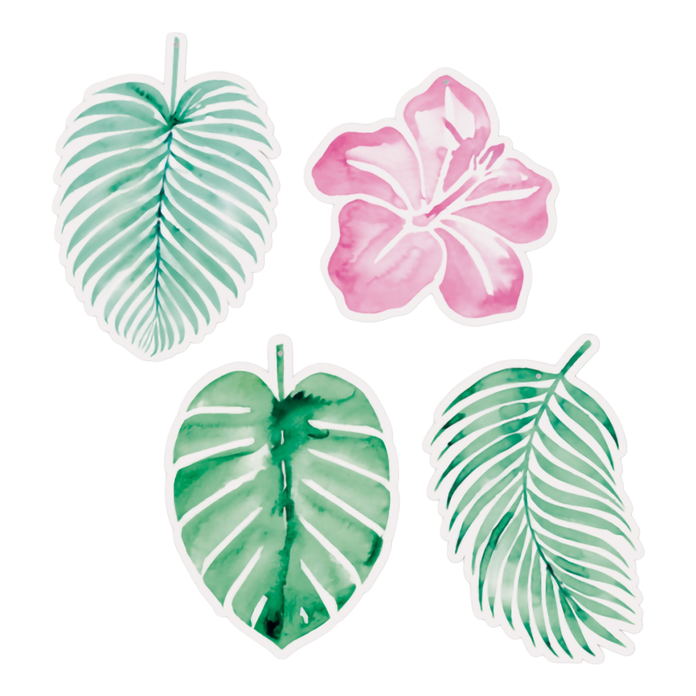 Pappersdekorationer Happy Summer Time | Hem - Teman - Färger - Grön | Maskeradspecialisten