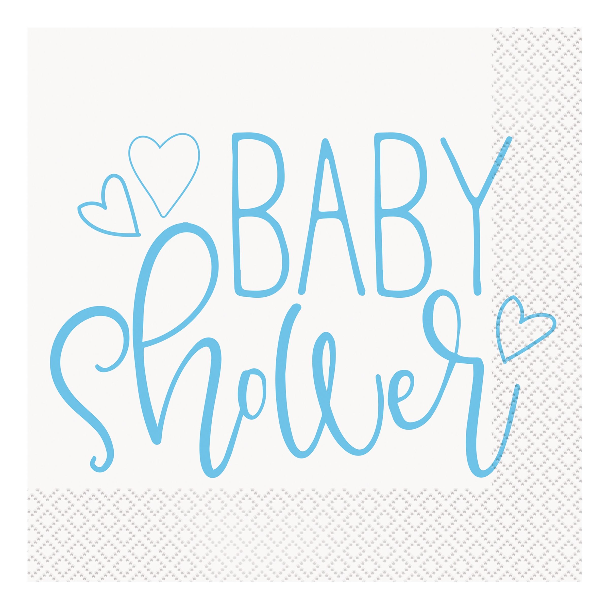 Läs mer om Pappersservett Blå Baby Shower