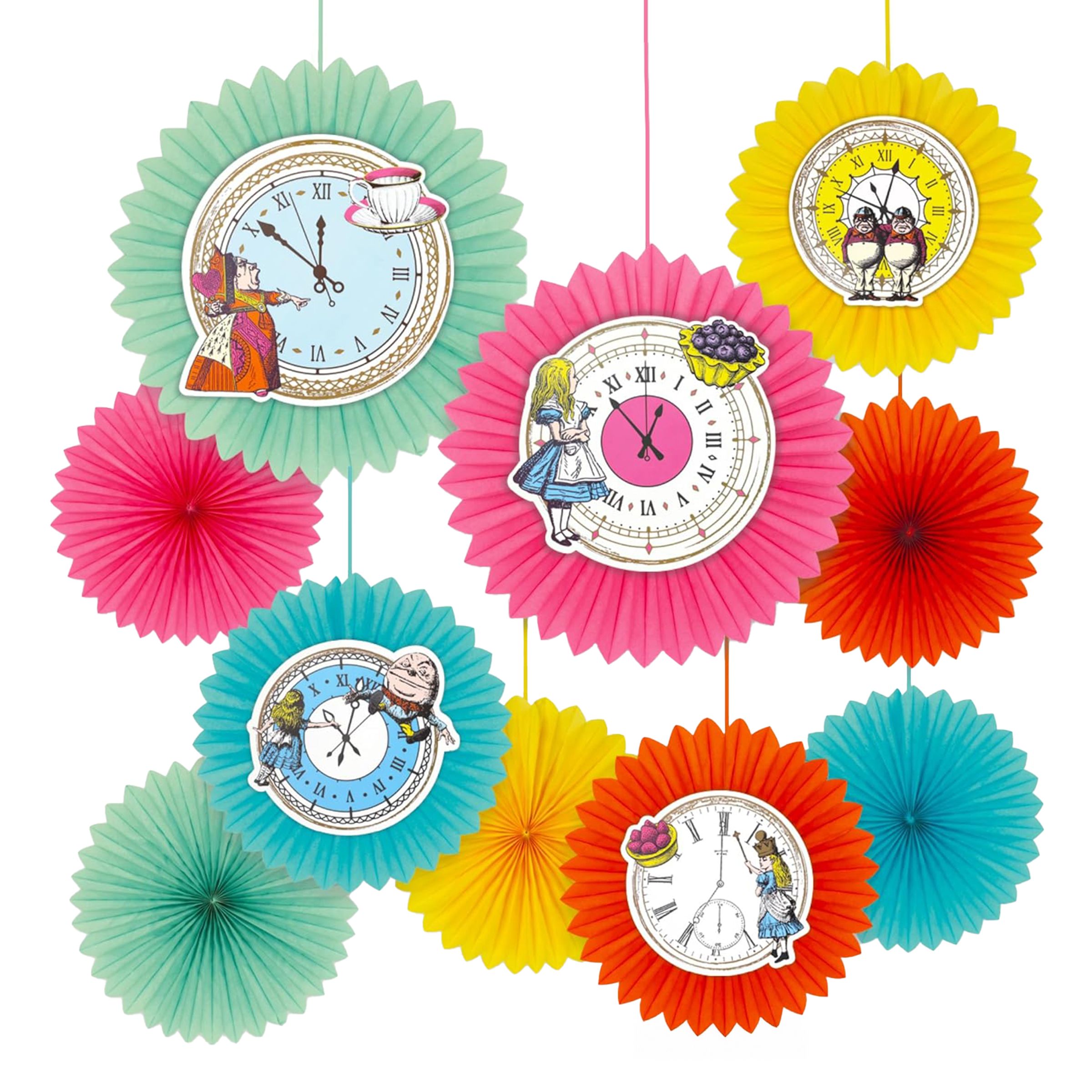 Pappersfjädrar Alice Wonderland - 10-pack | Hem - Teman - Tillverkare - Talking Tables | Pryloteket
